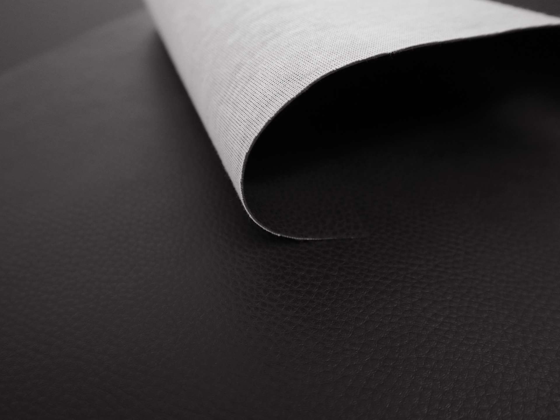 Fire Retardant Upholstery Faux Leather in Black