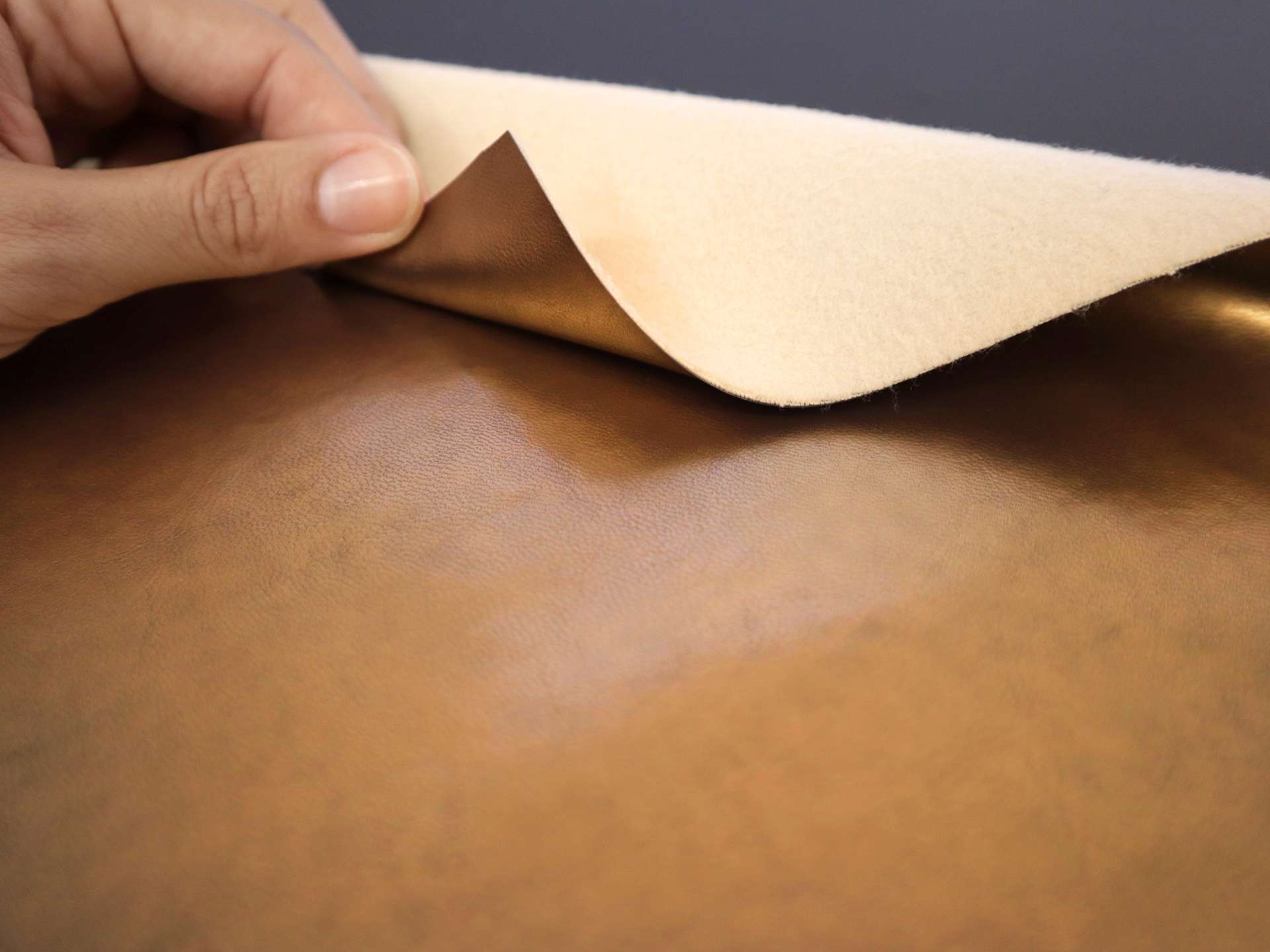 Metallic Faux Leather in Copper