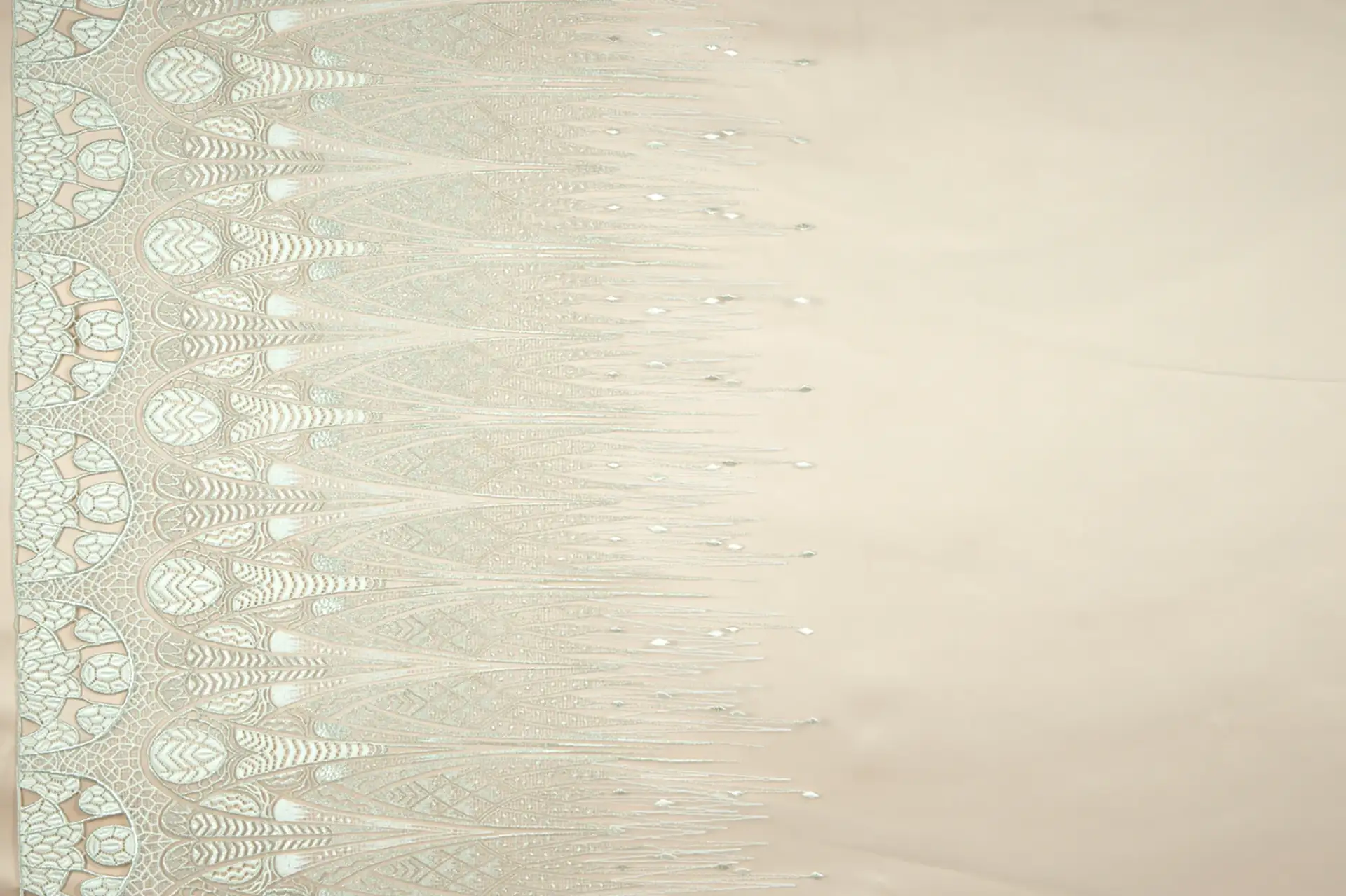 Novelty Heavy Embroidered Tulle with Metallic Accents