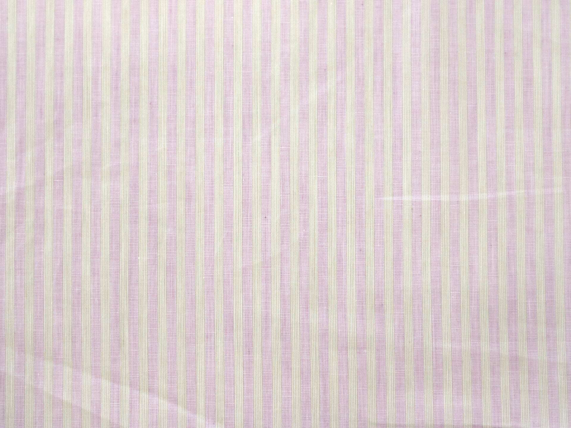 Cotton Woven Stripe in Purple & Taupe