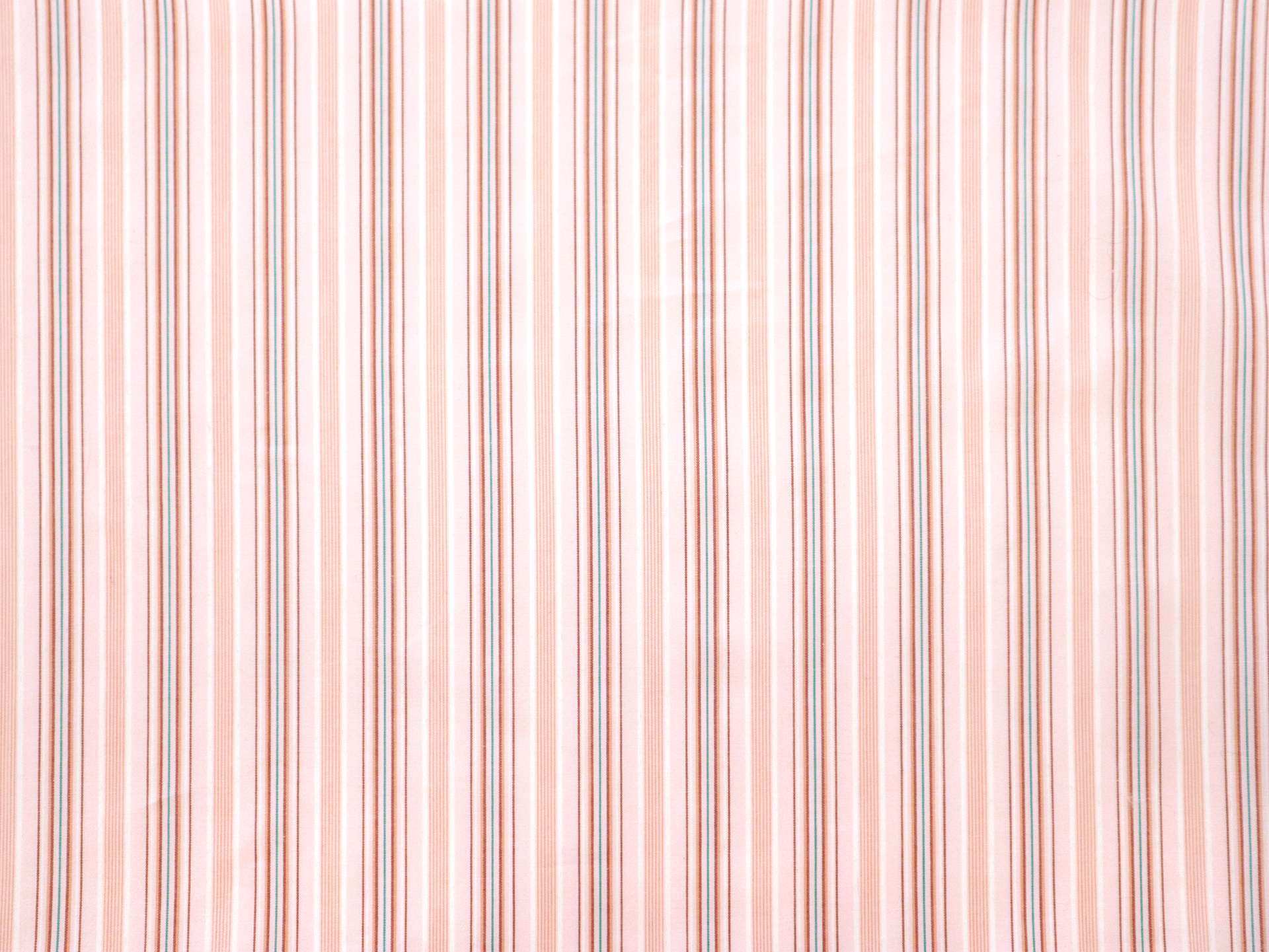 Cotton Woven Multitrack Stripe in Pink & Orange