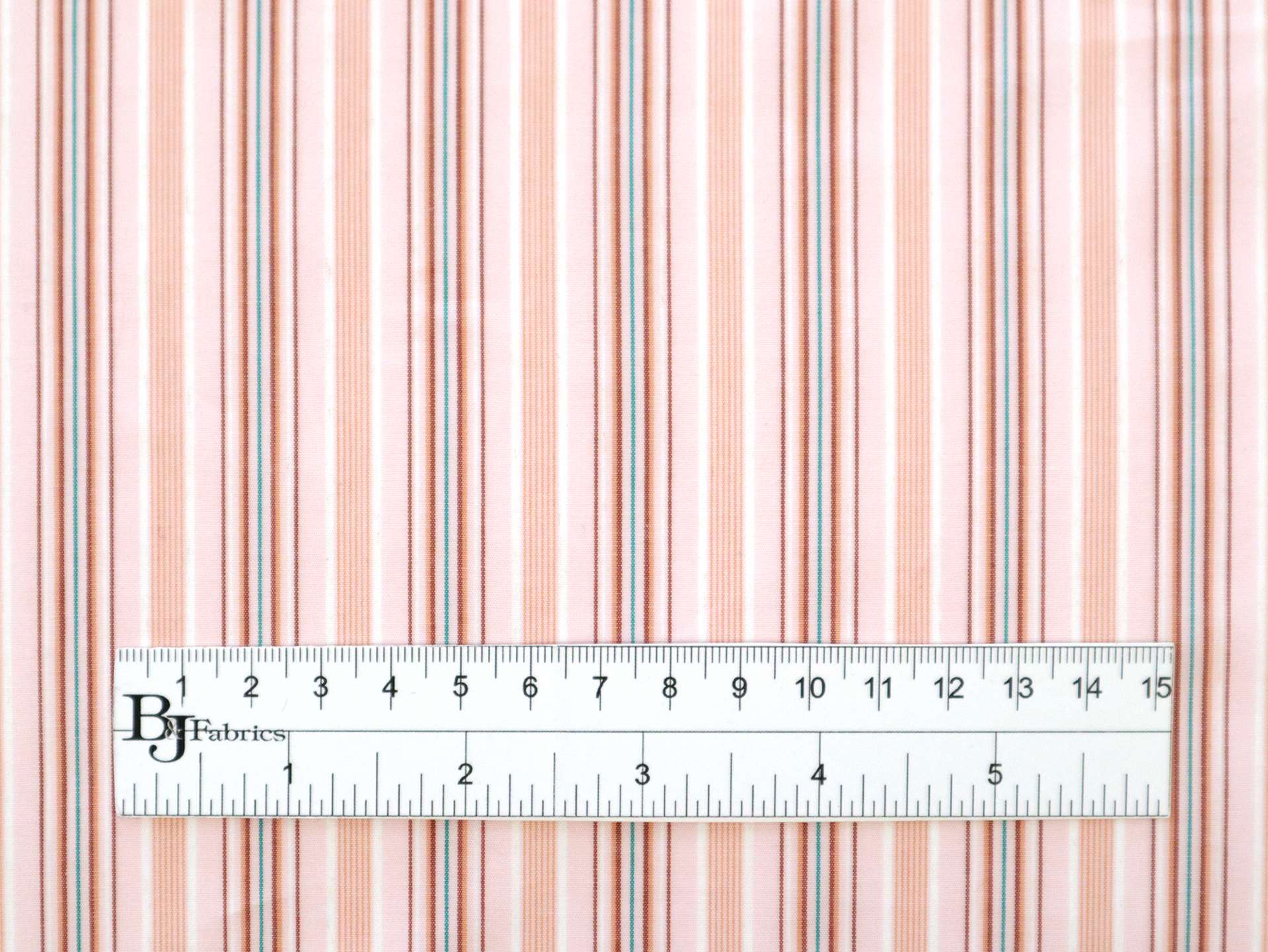 Cotton Woven Multitrack Stripe in Pink & Orange