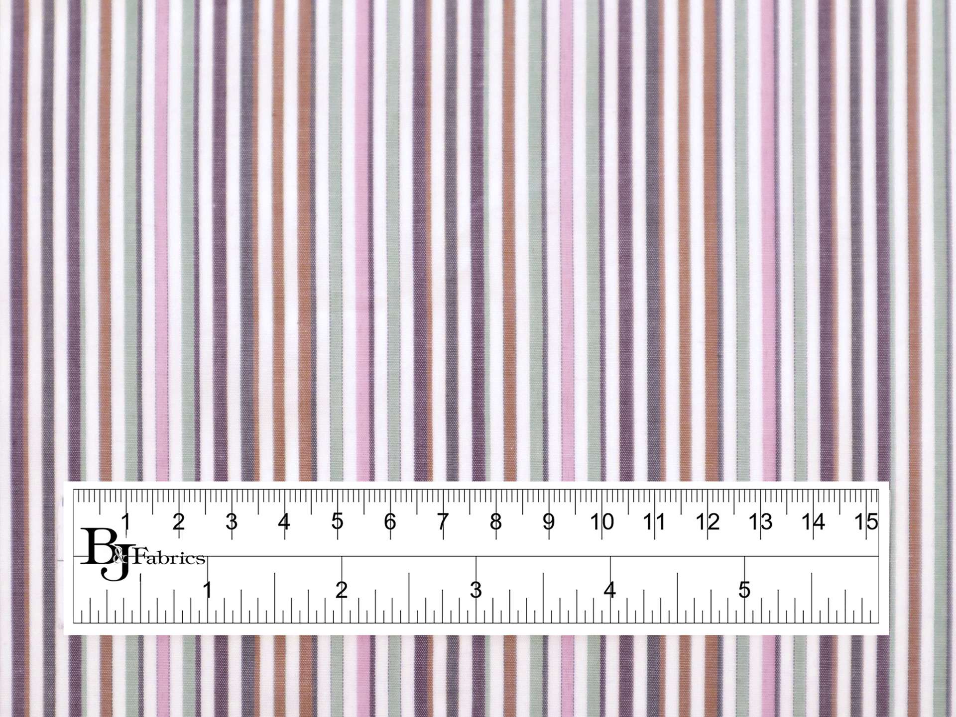 Cotton Woven Multitrack Stripes in Multi