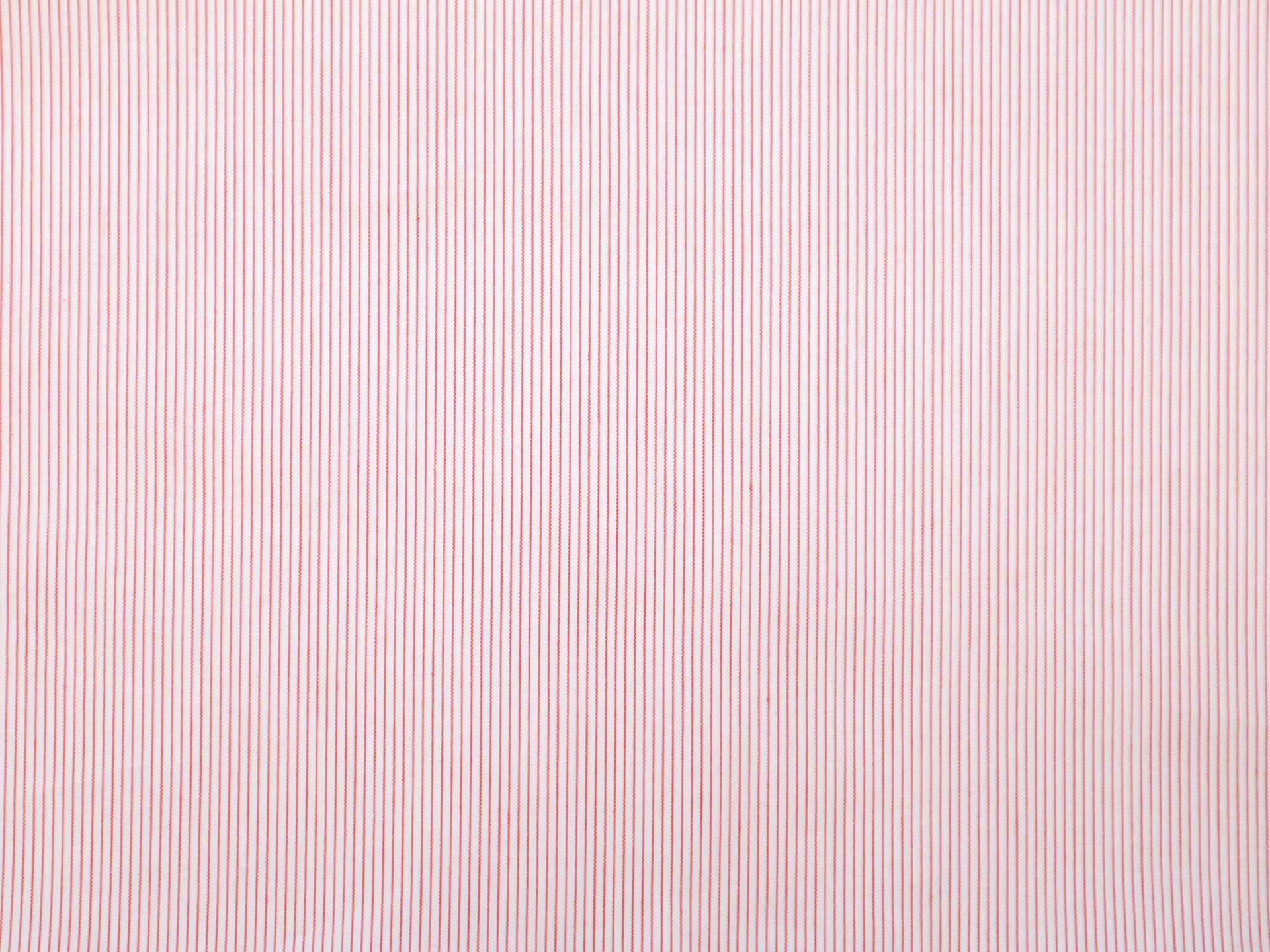 Cotton Shirting Pinstripe in Red