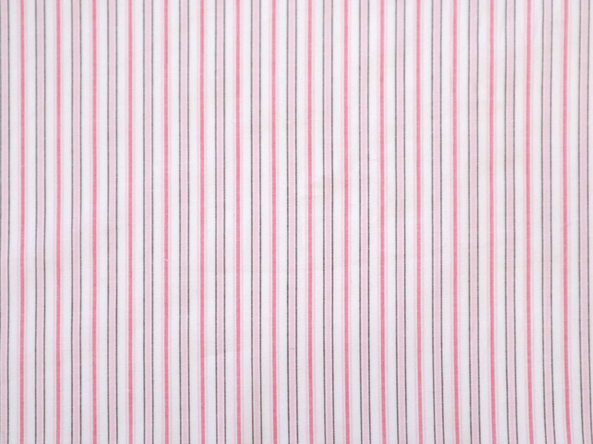 Cotton Lycra Woven Multitrack Stripe in Pink