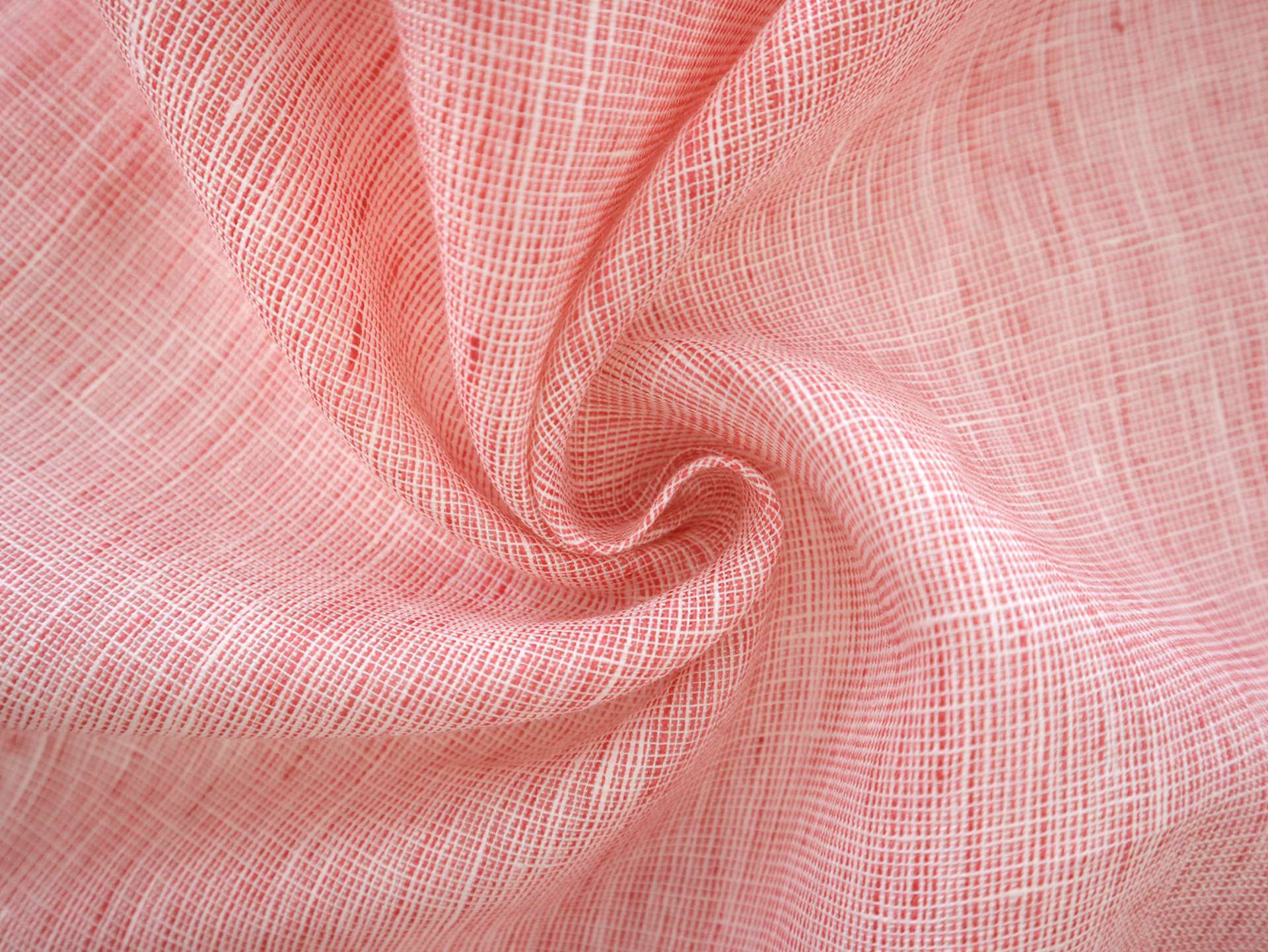 Two Toned Linen Mesh in Red