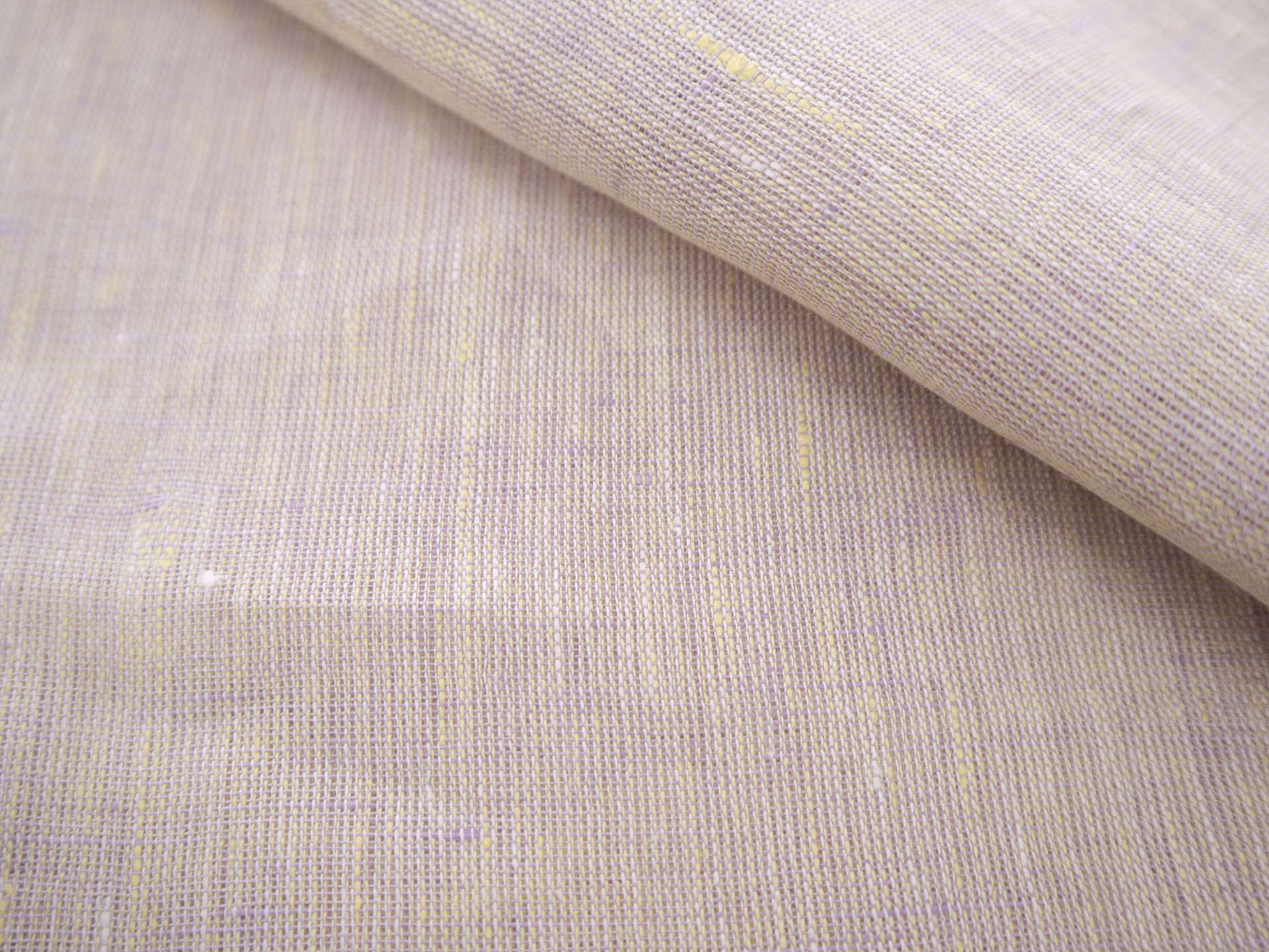 Two Toned Linen Mesh in Lemon and Lavender