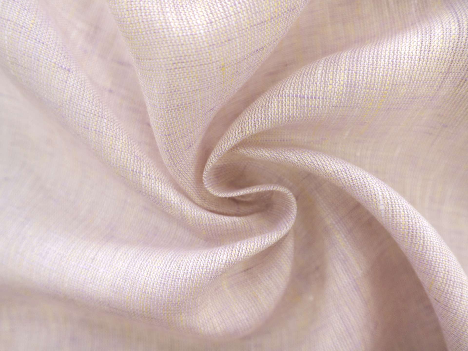 Two Toned Linen Mesh in Lemon and Lavender