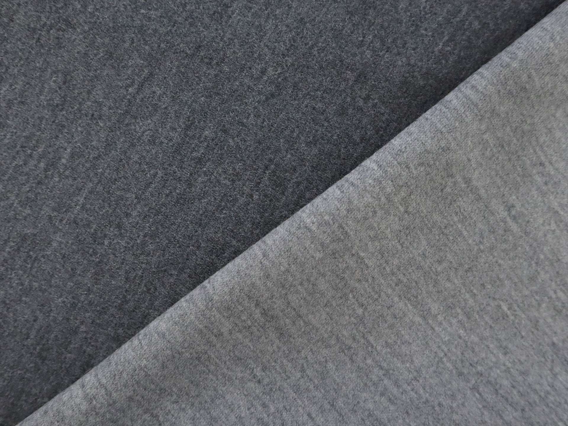 Wool Doubleface Knit in Charcoal 