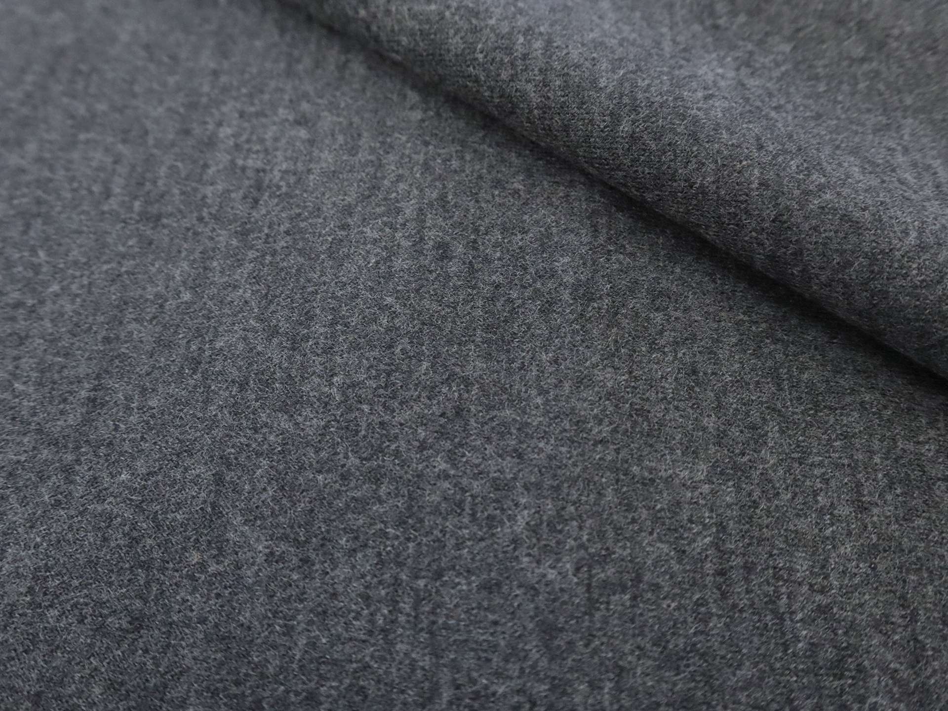 Wool Doubleface Knit in Charcoal 