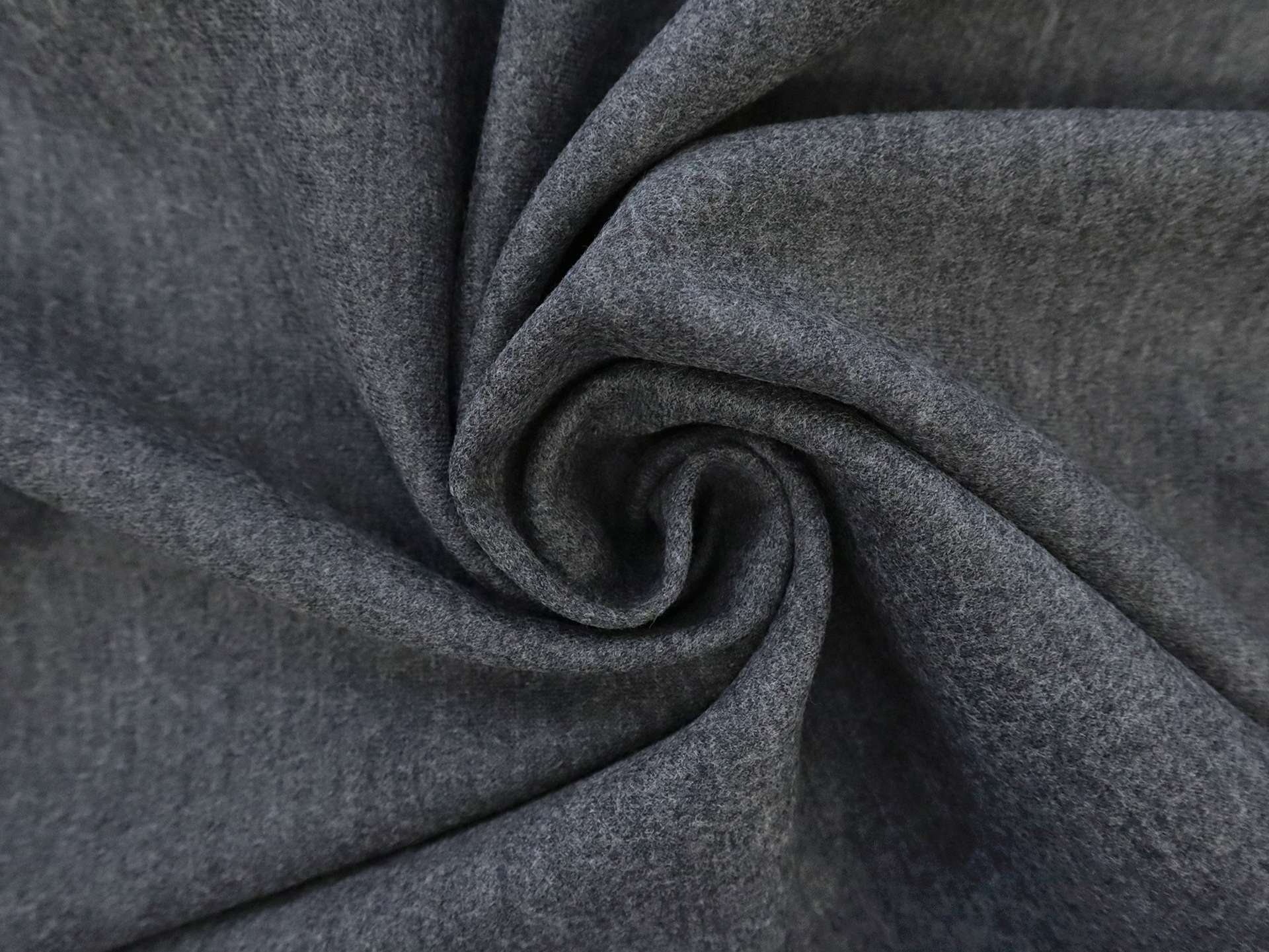 Wool Doubleface Knit in Charcoal 