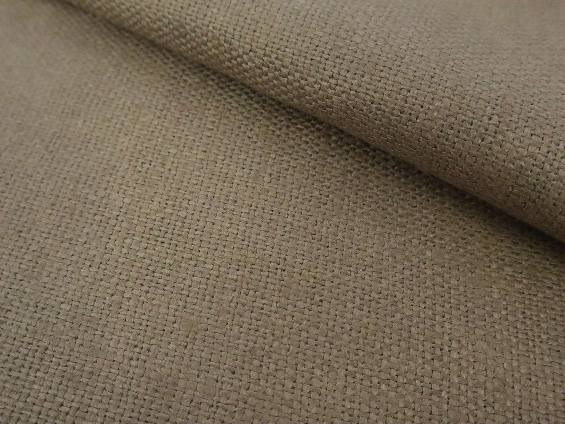 Linen Burlap in Brown Taupe