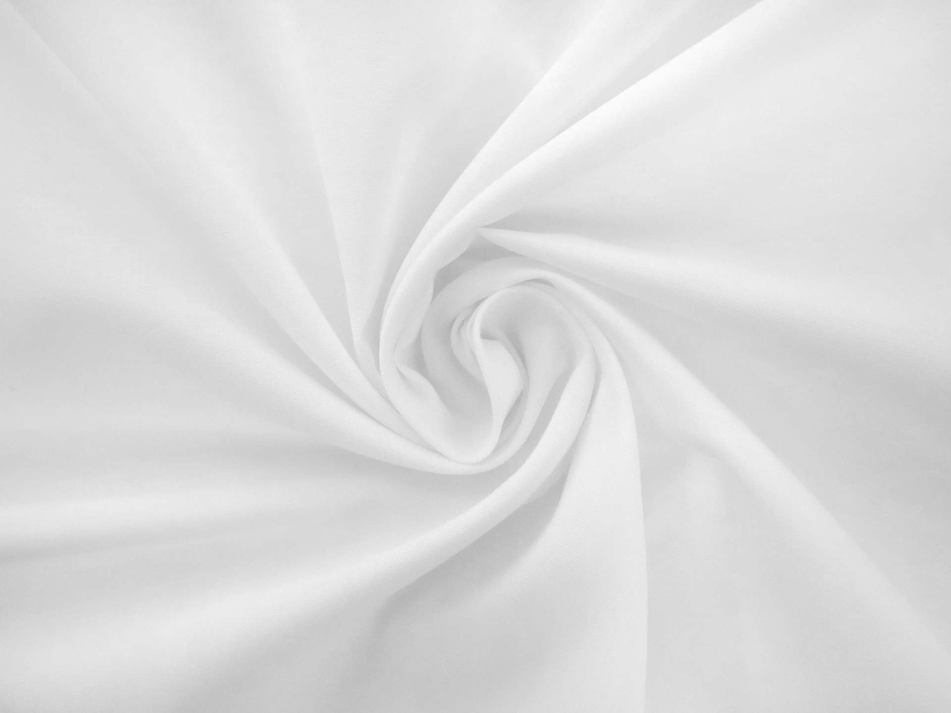 Poly Cotton Broadcloth in White