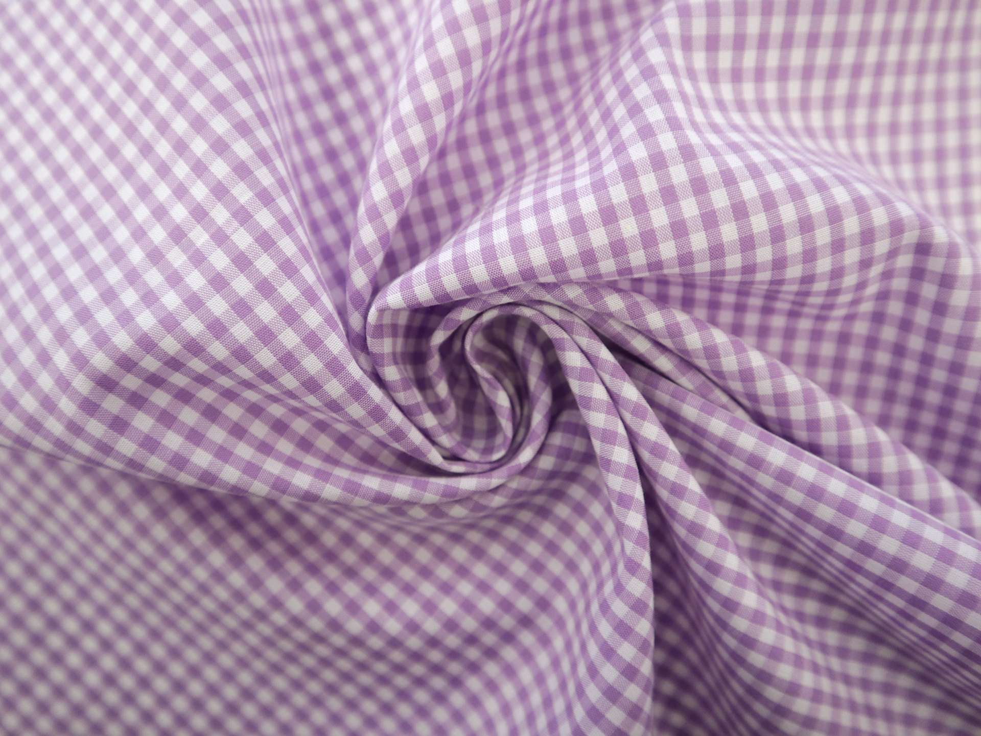 1/8" Cotton Gingham in Lilac