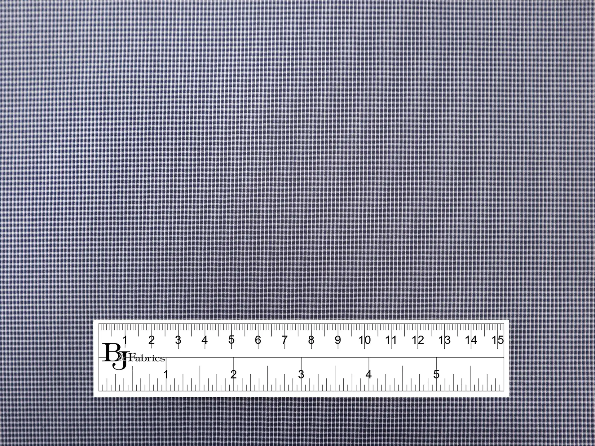 Stretch Cotton Martinique Check in Navy