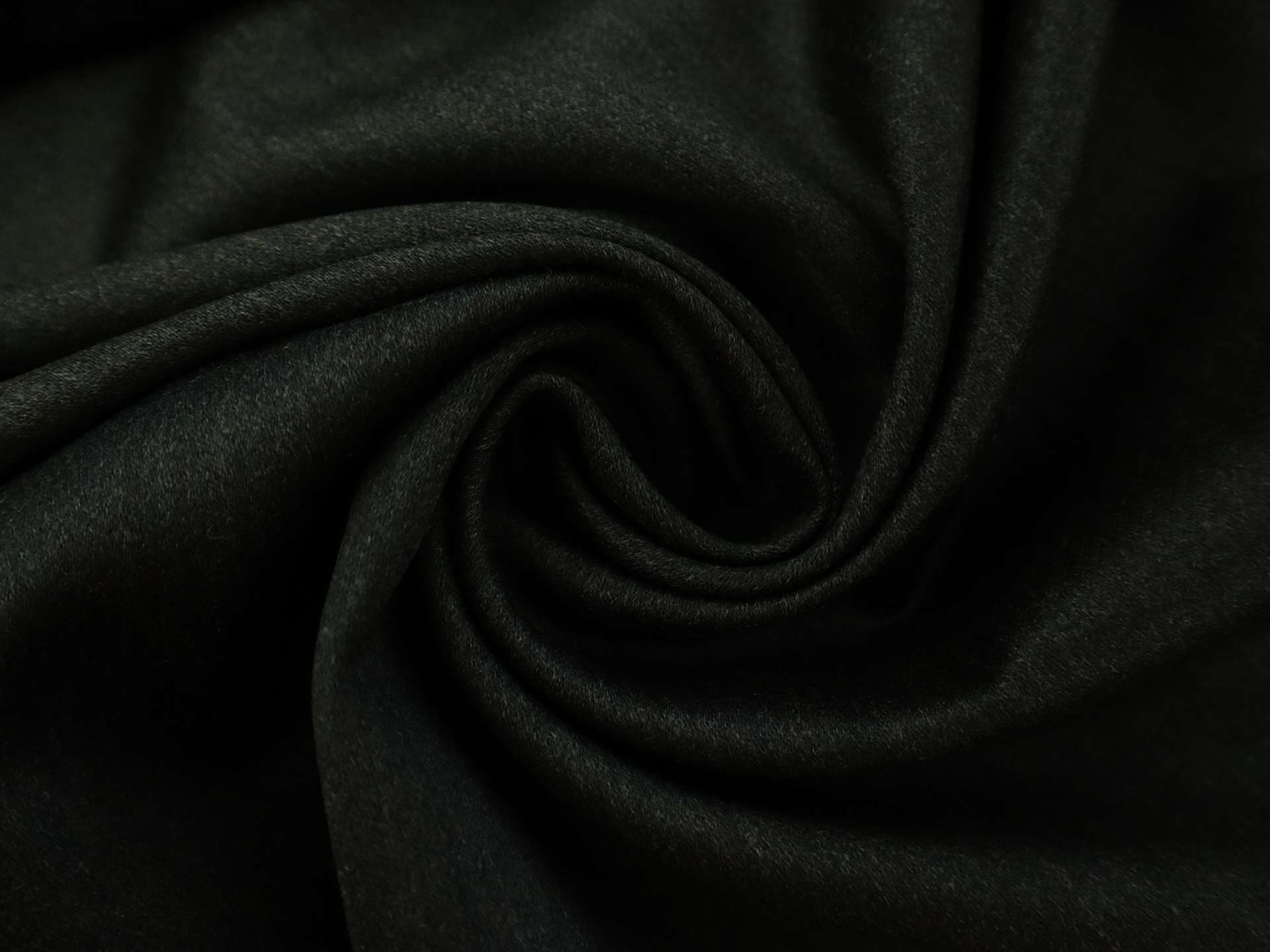 Italian Wool Satin in Moss Green
