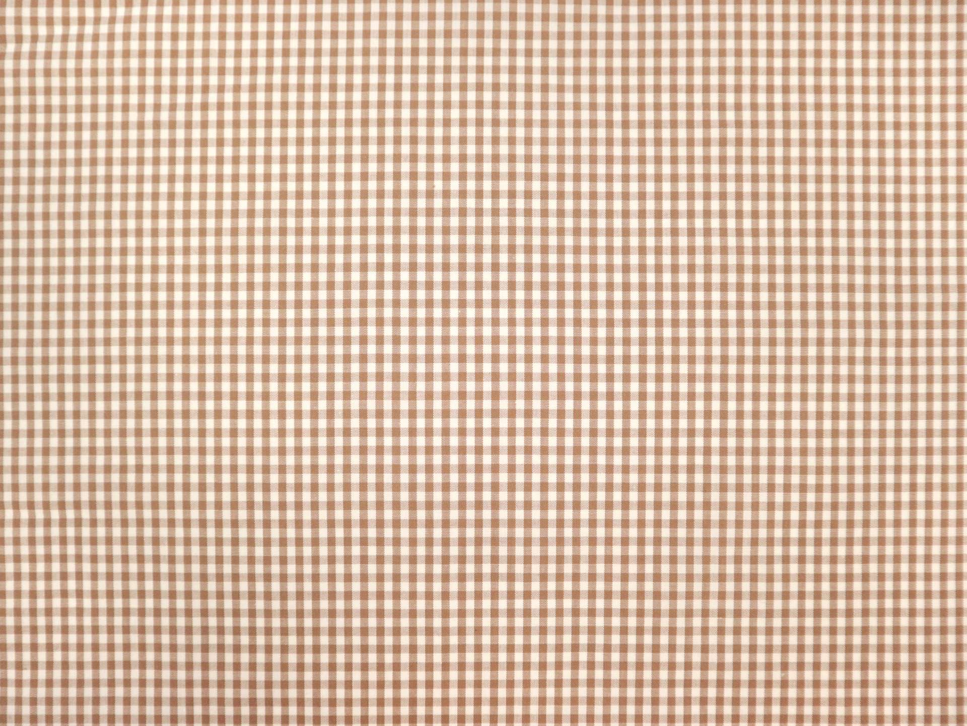 1/8" Cotton Gingham in Toffee 
