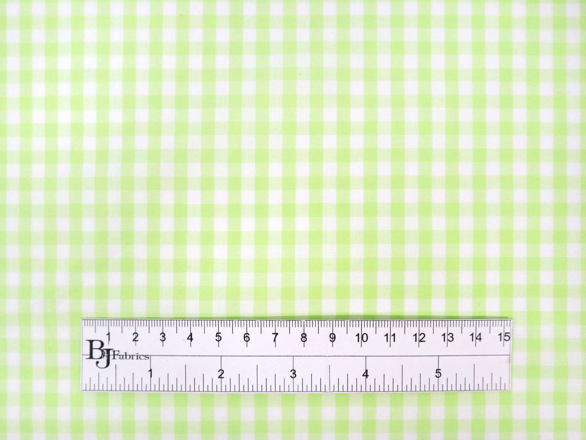 1/4" Cotton Gingham in Lime