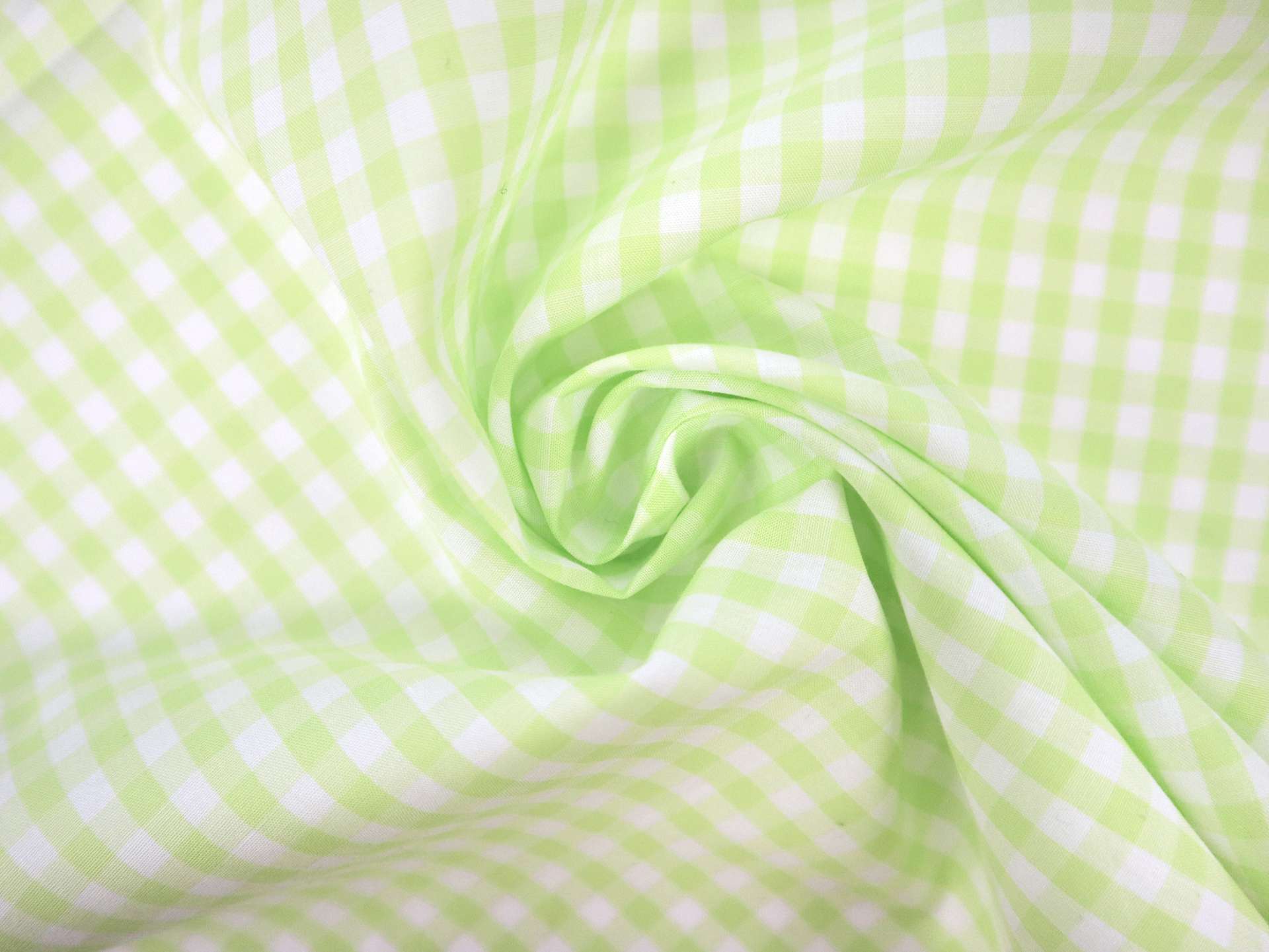 1/4" Cotton Gingham in Lime
