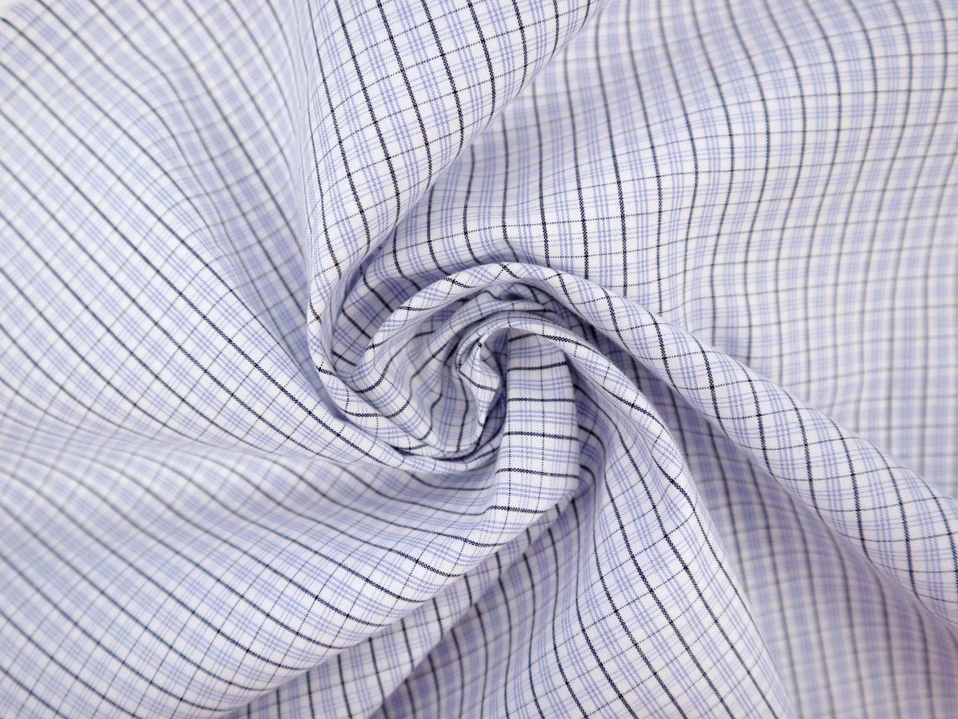 Cotton Plaid Shirting in Lavender