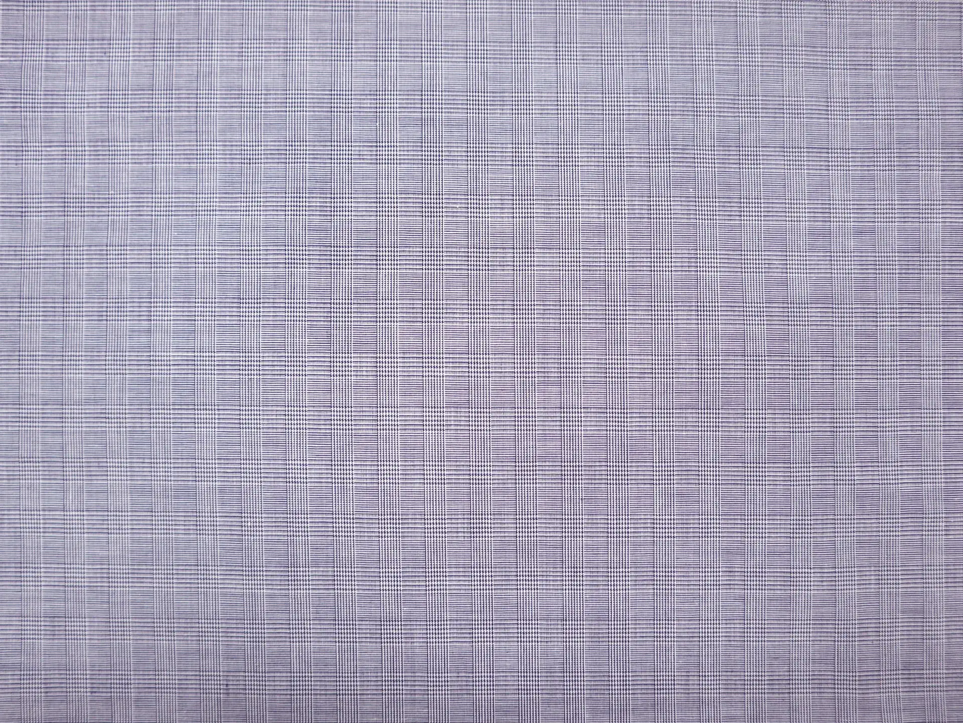 Cotton Glen Check Shirting in Indigo