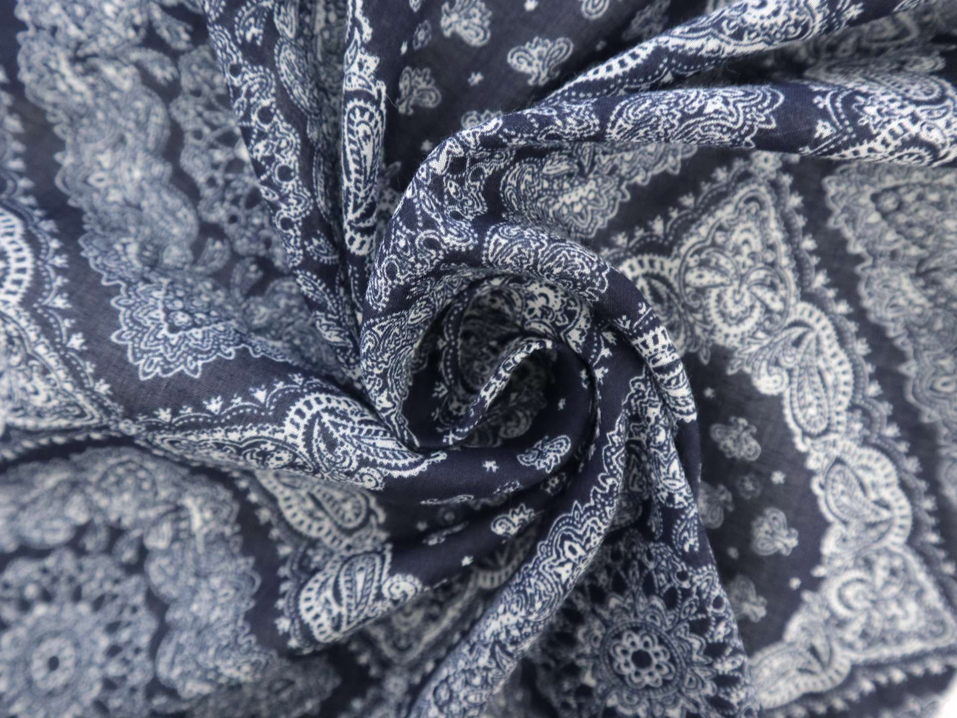 Japanese Cotton Voile with Paisley Print
