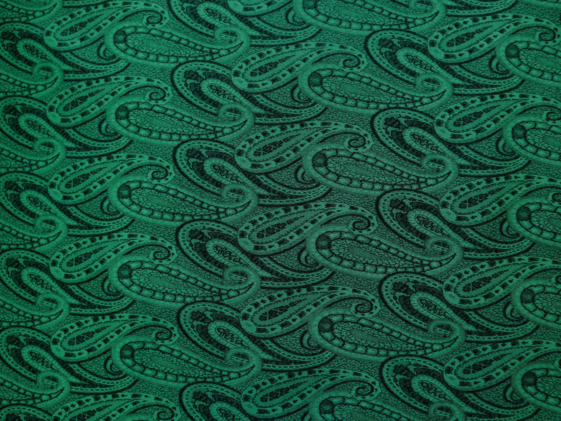 Silk and Wool Jacquard with Paisley Pattern