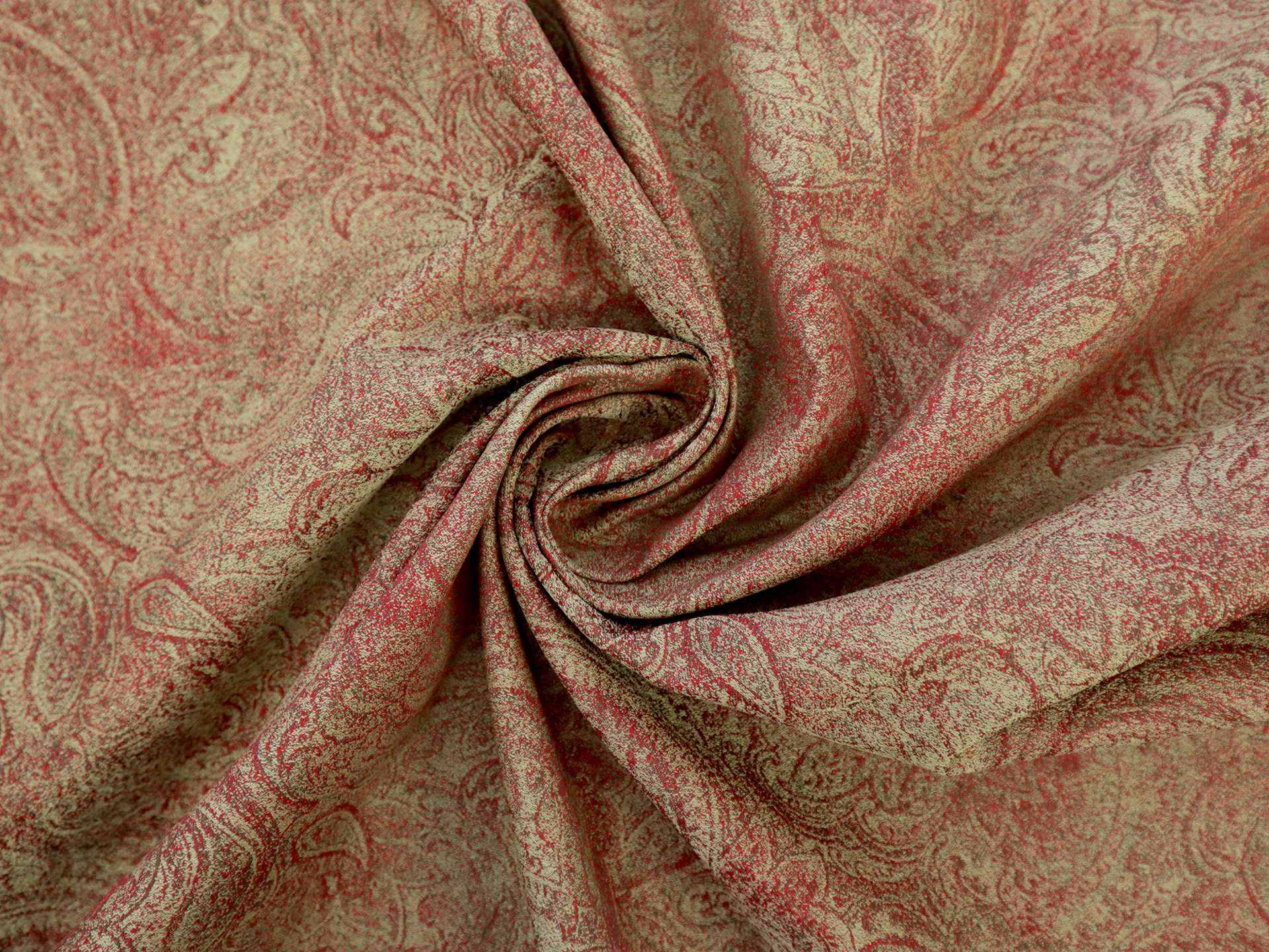 Polyester Jacquard with Paisley Pattern