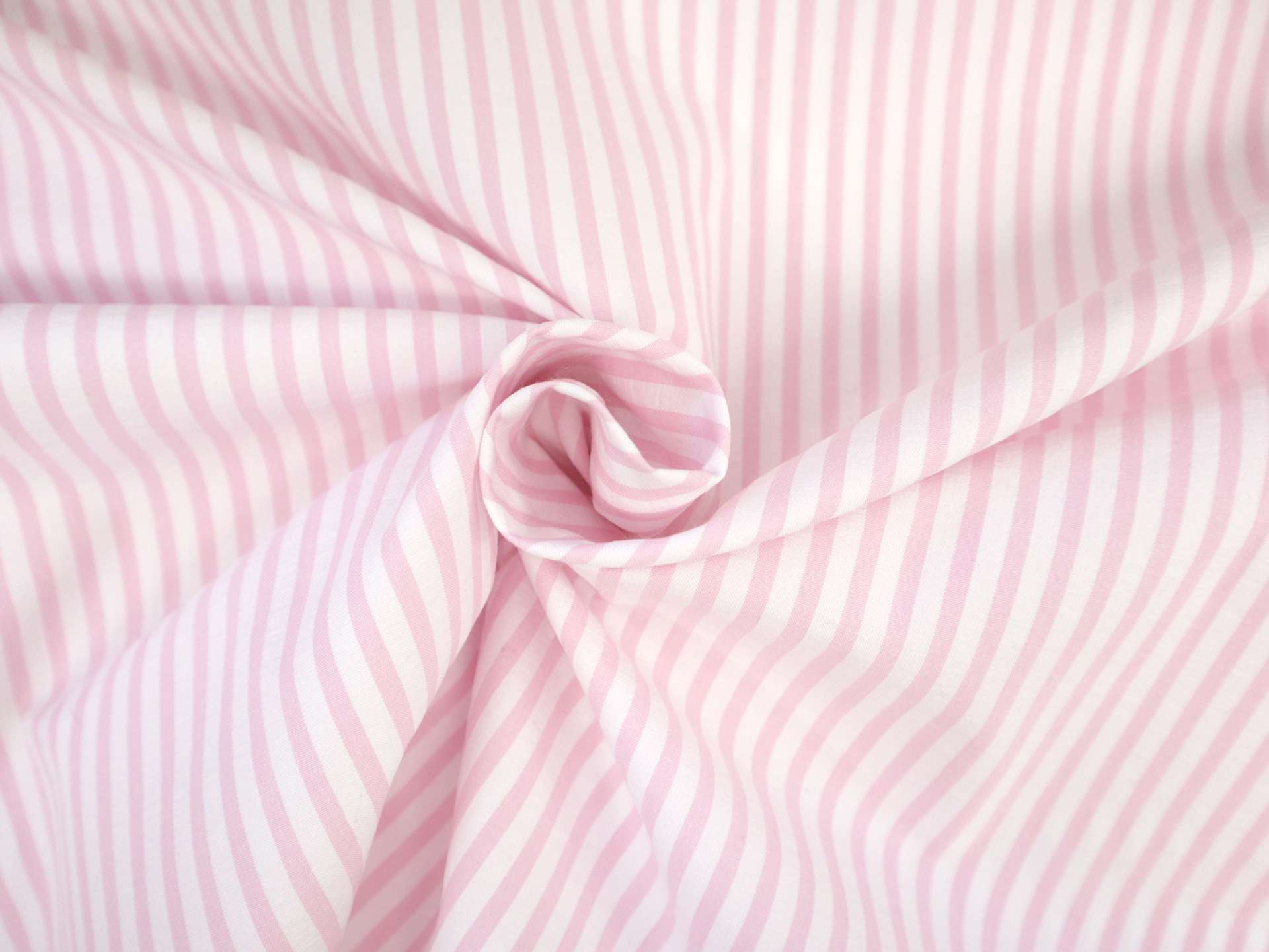 Cotton Seersucker Stripe in Pink