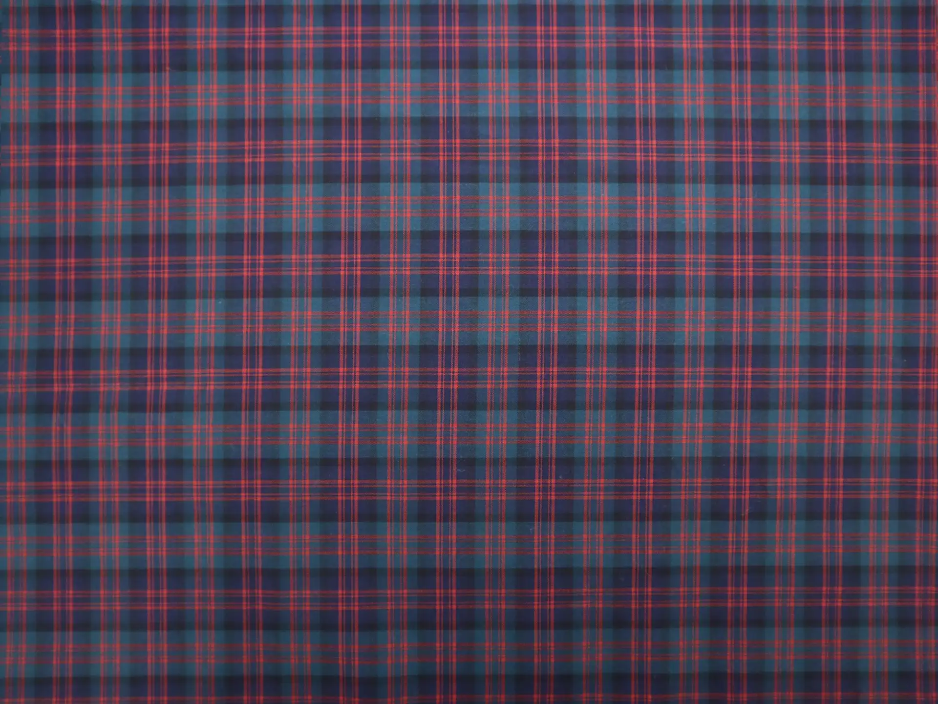 Pima Cotton Tartan Plaid in Blue Red