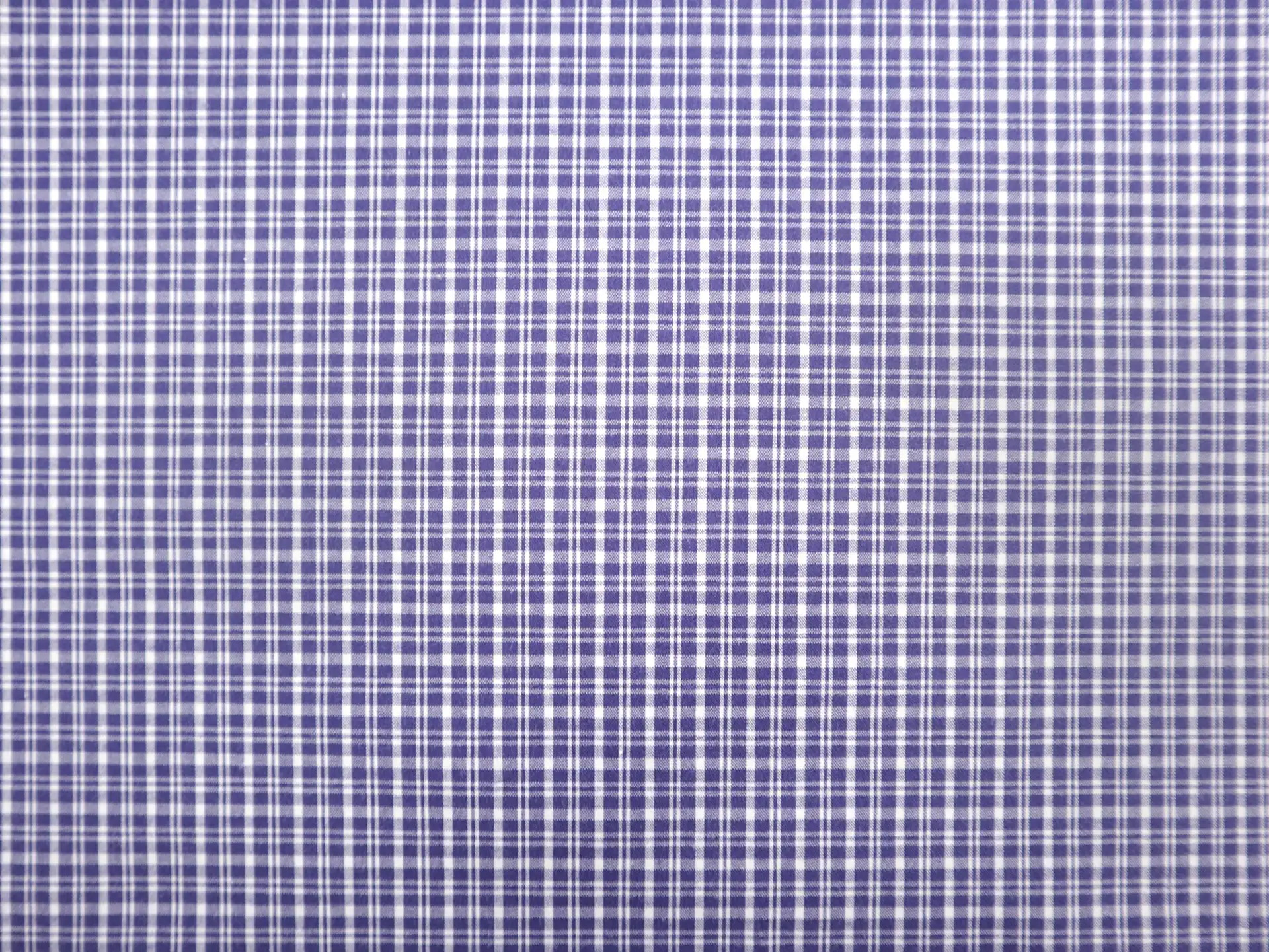 Cotton Plaid Shirting in Indigo