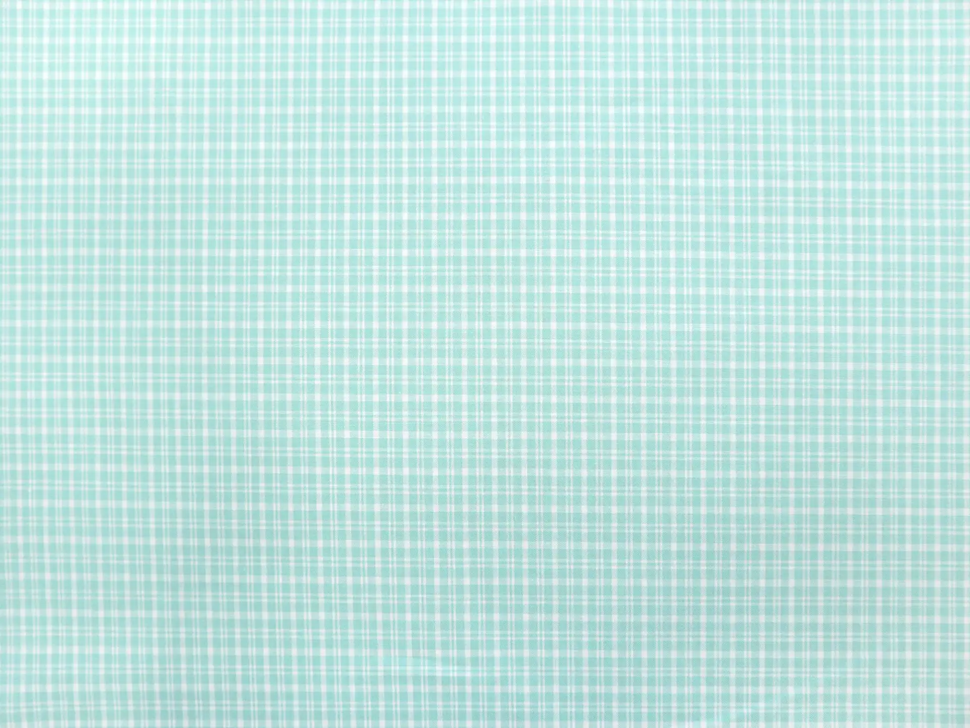 Cotton Plaid Shirting in Mint Green