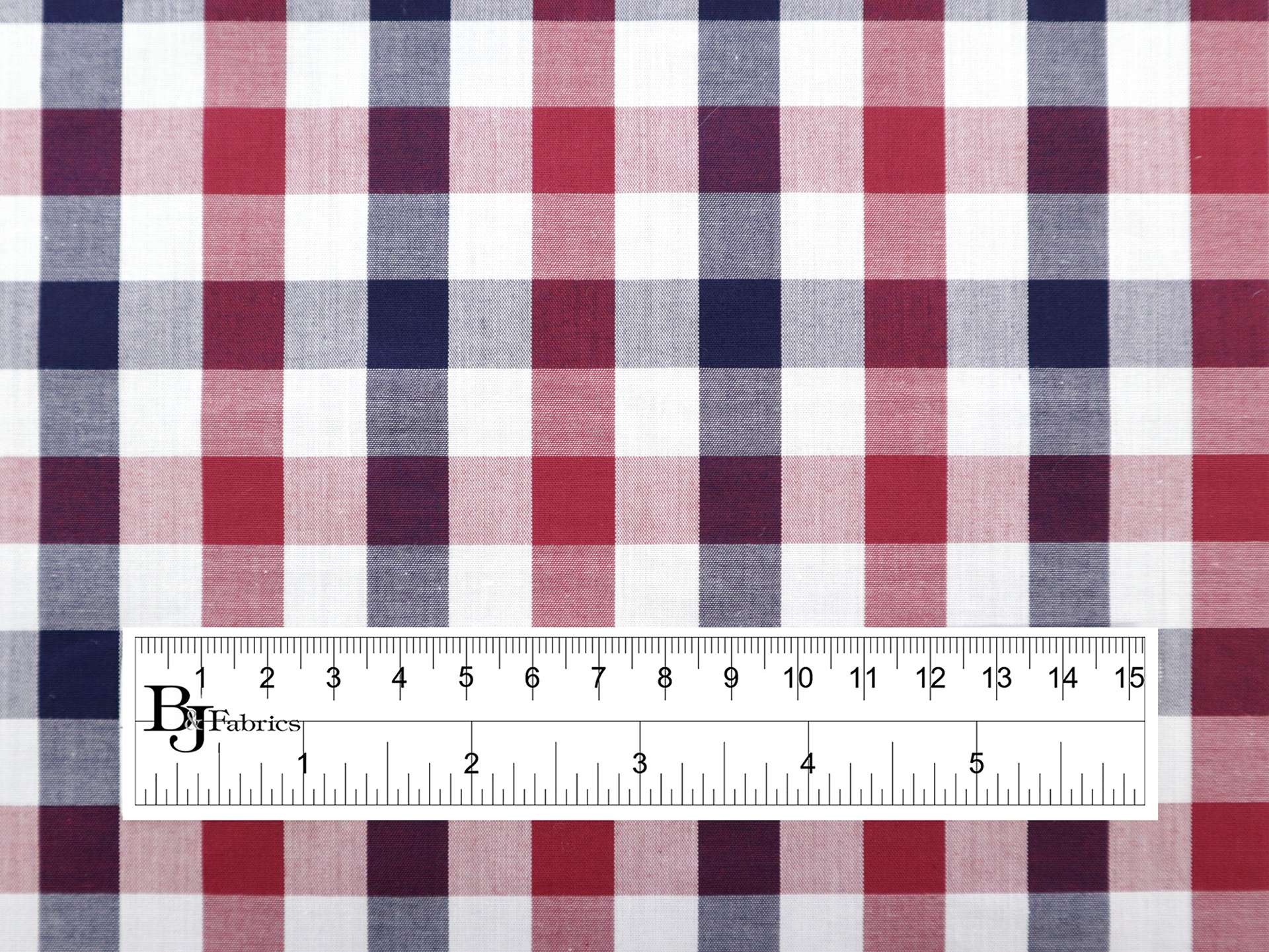 Cotton Gingham Shirting in Americana