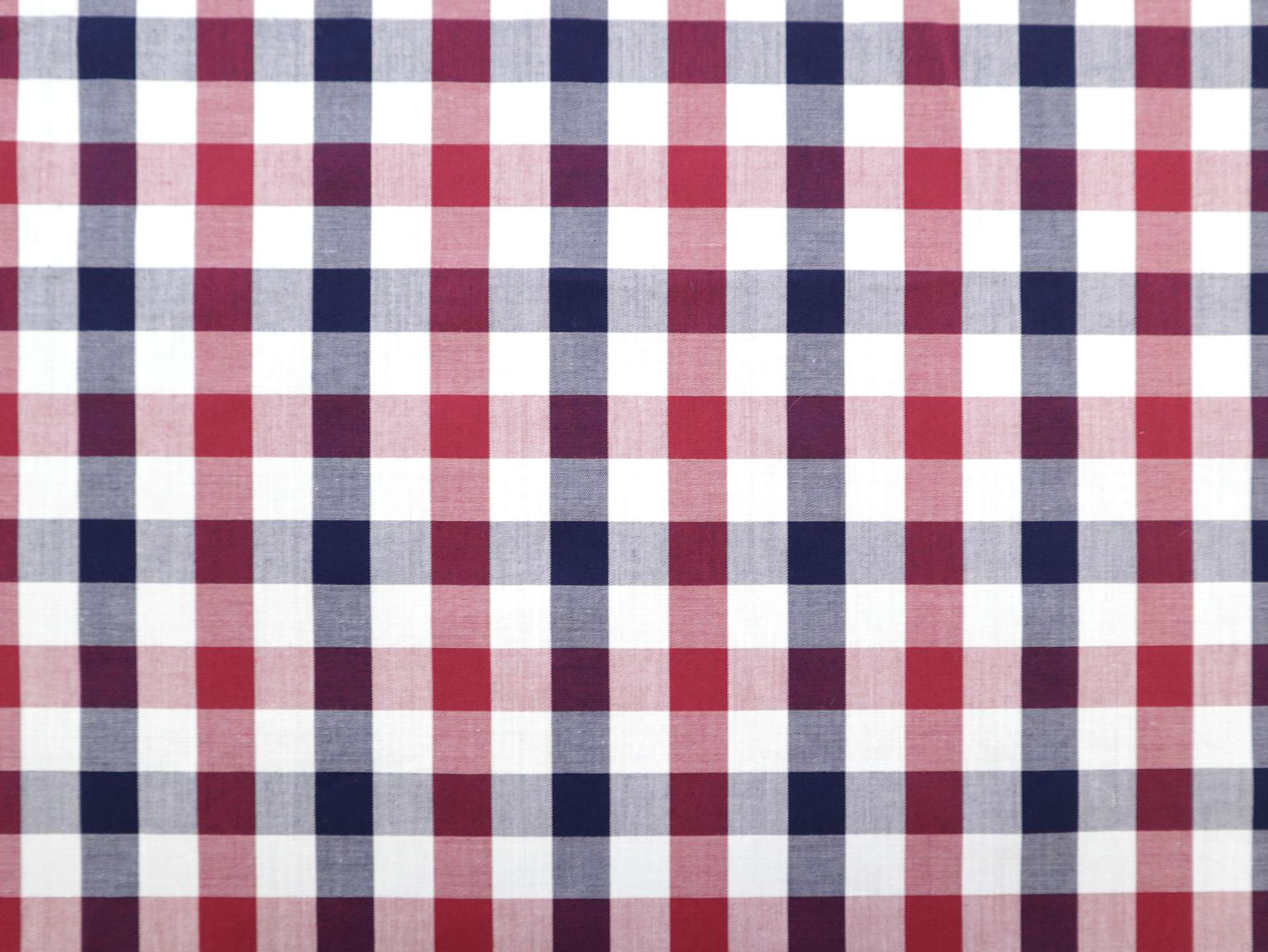 Cotton Gingham Shirting in Americana