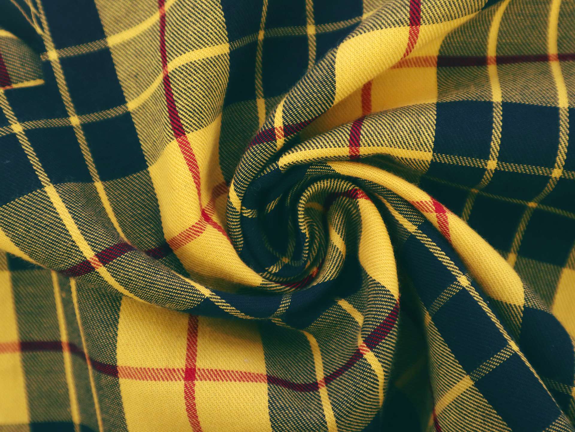 Cotton Plaid Twill in Yellow