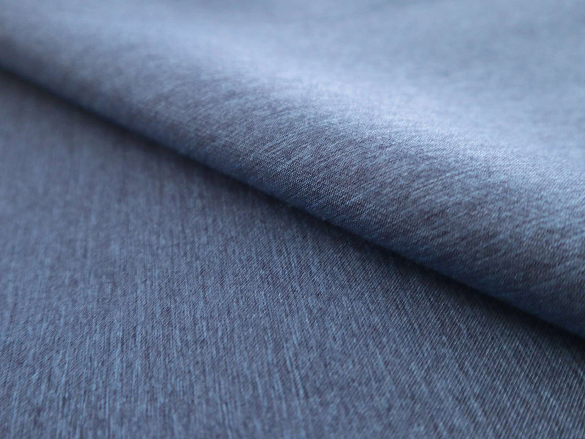 Silk Blend Zibeline in Denim Blue