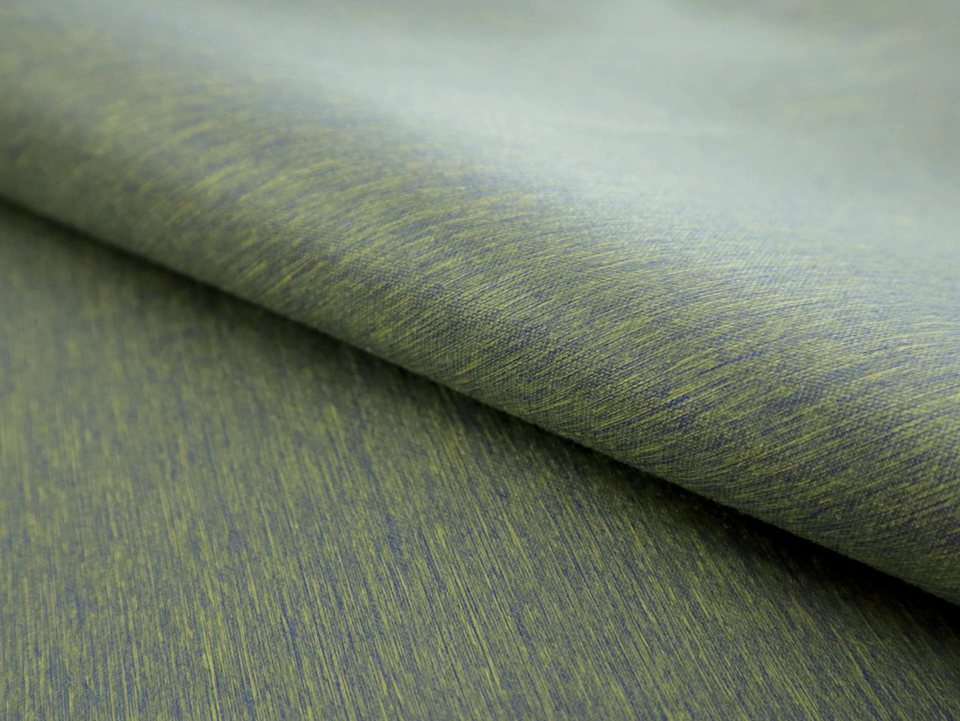 Silk Blend Zibeline in Blue and Yellow