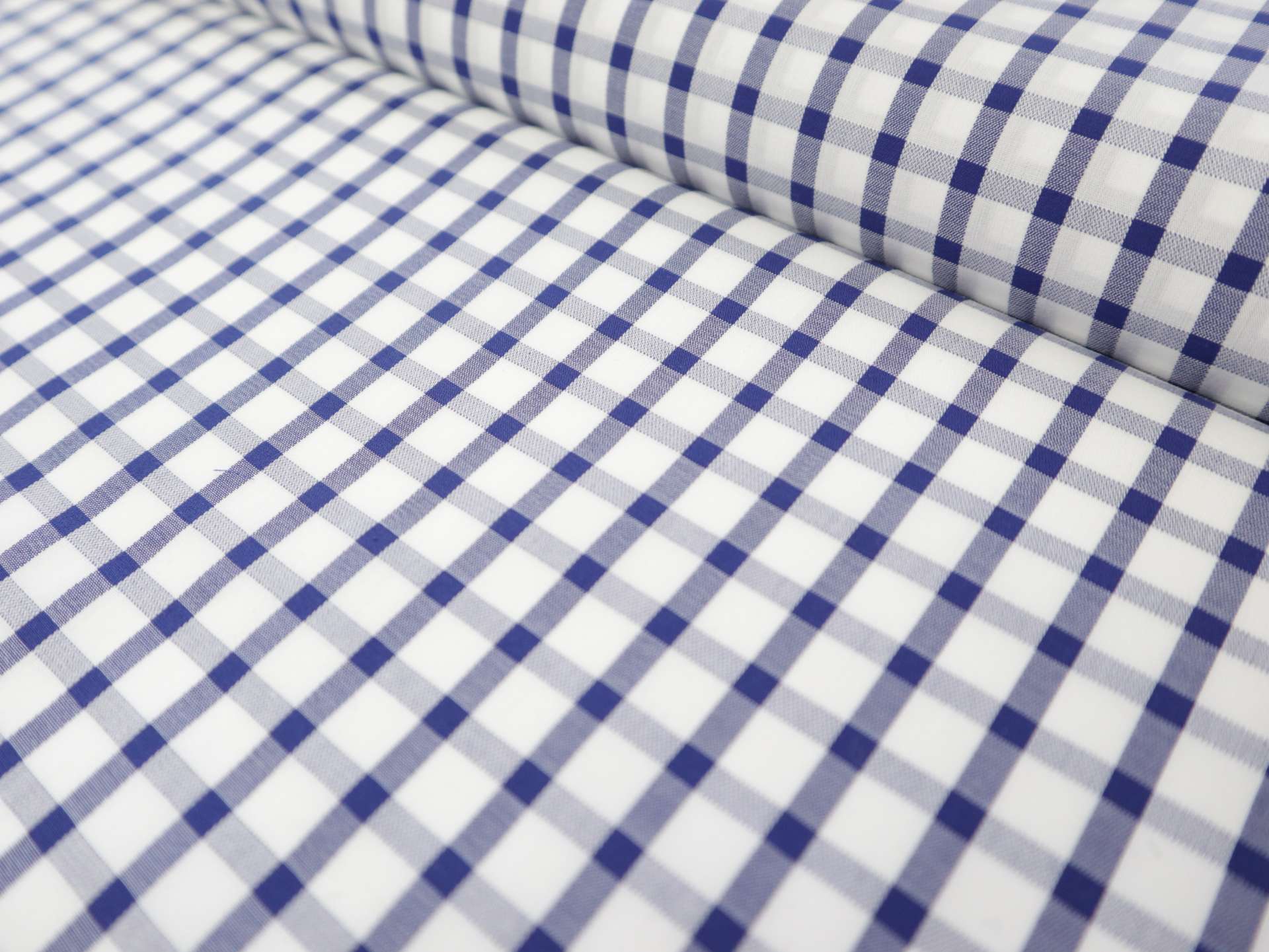 Cotton Check Shirting in Royal Blue