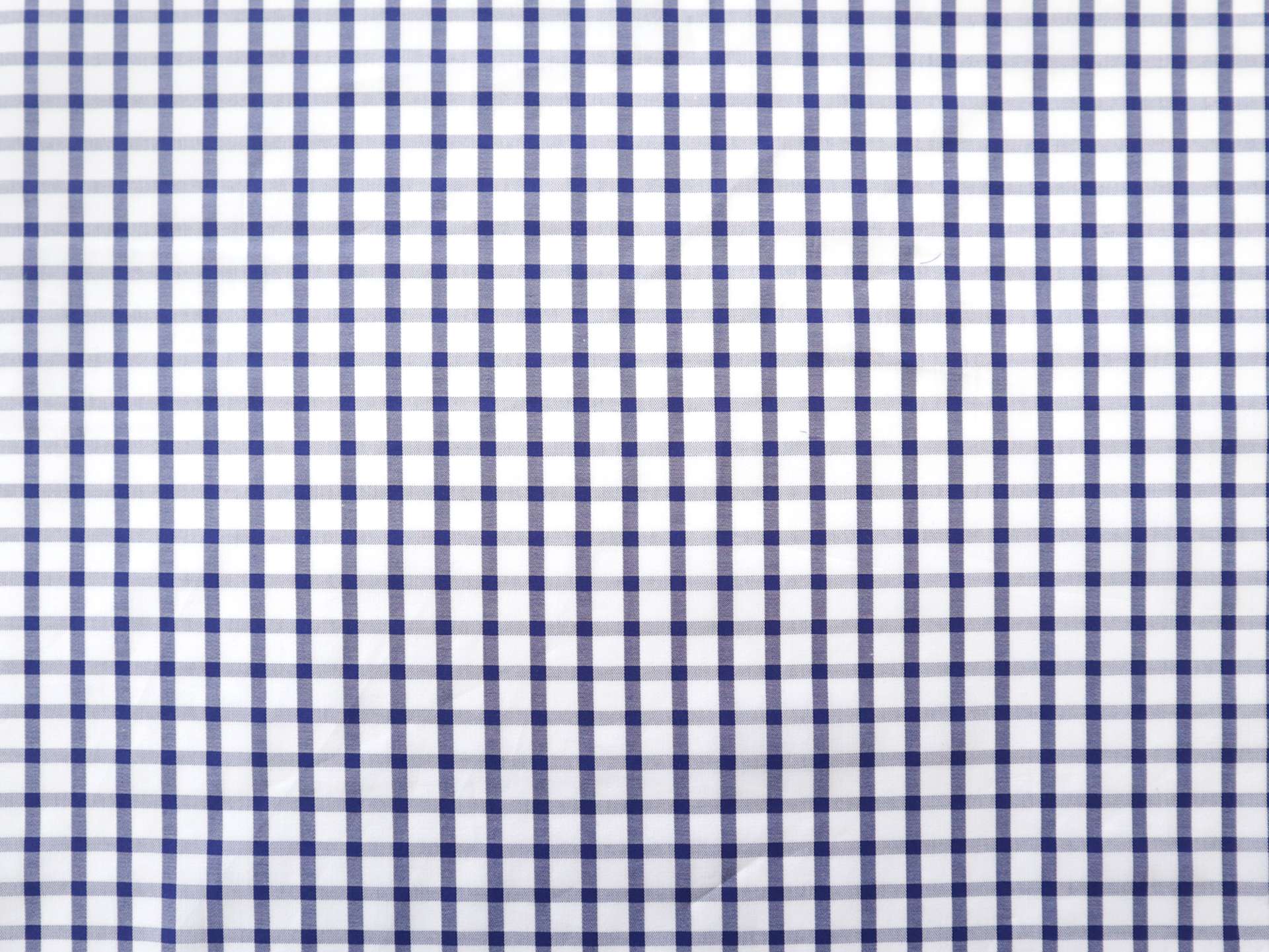Cotton Check Shirting in Royal Blue