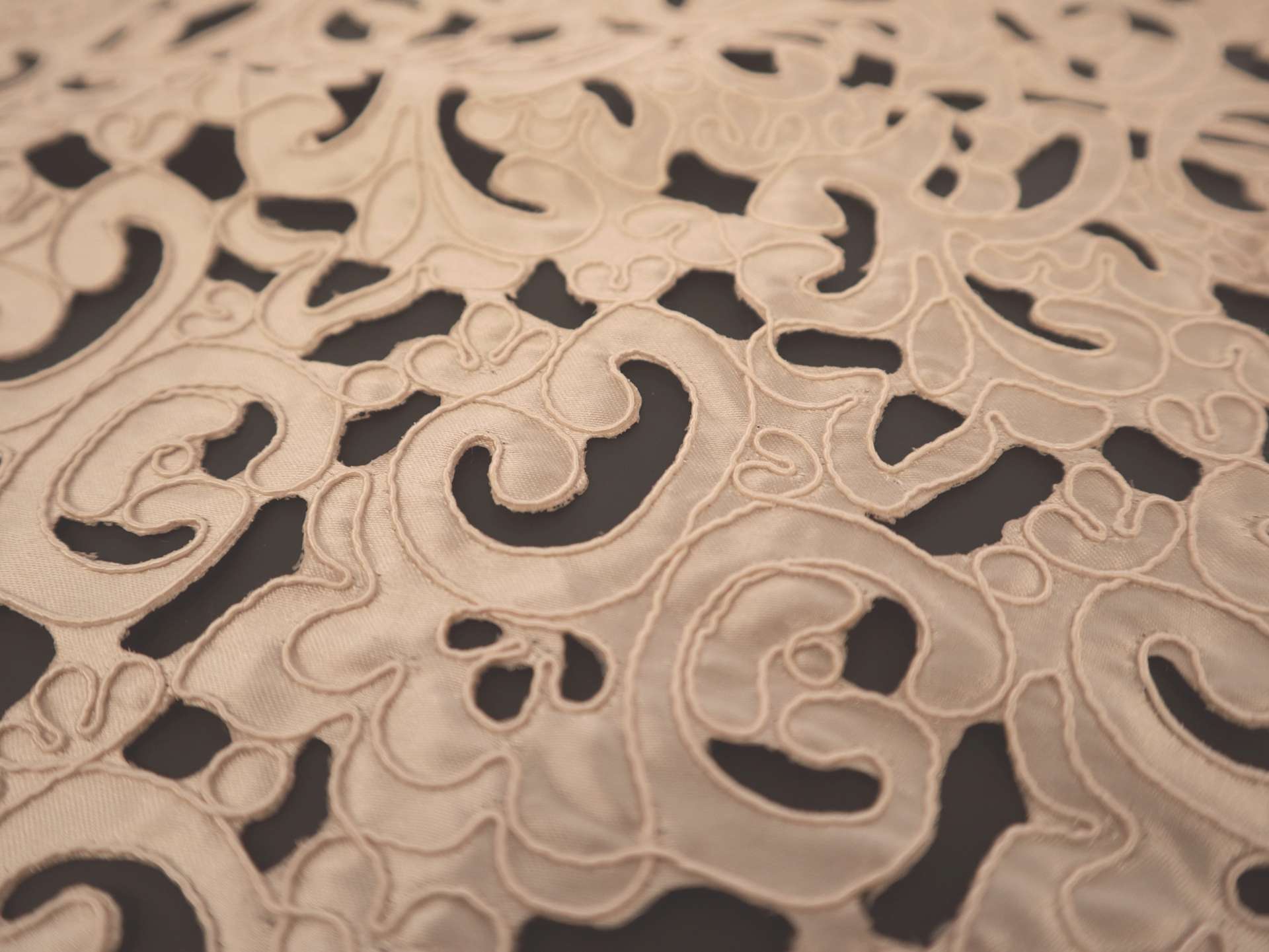 Corded Cut Satin