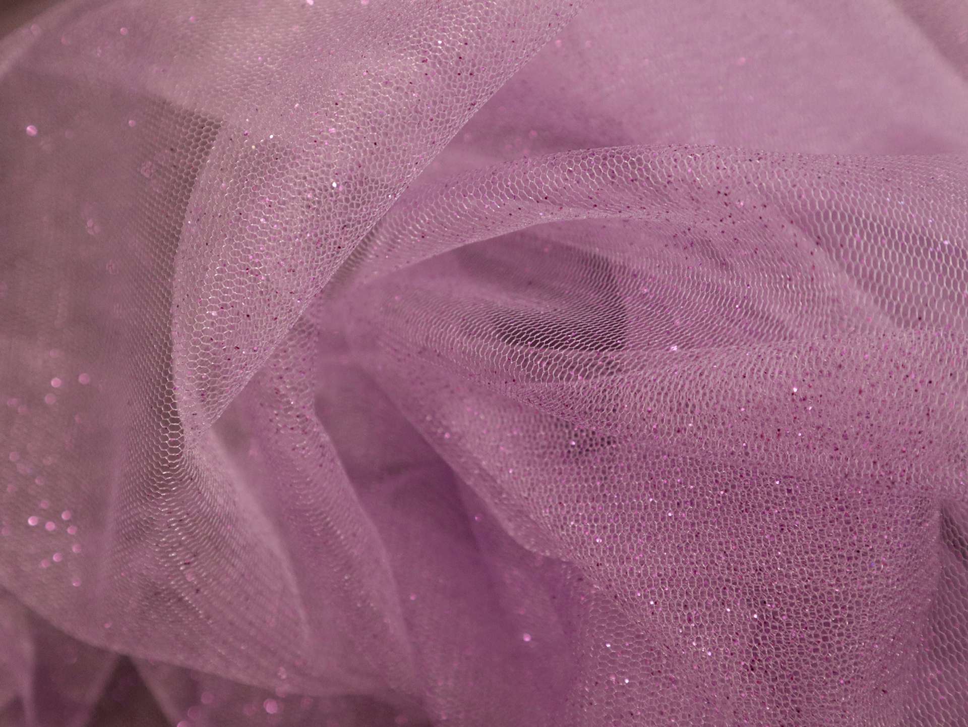Glitter Tulle in Lilac