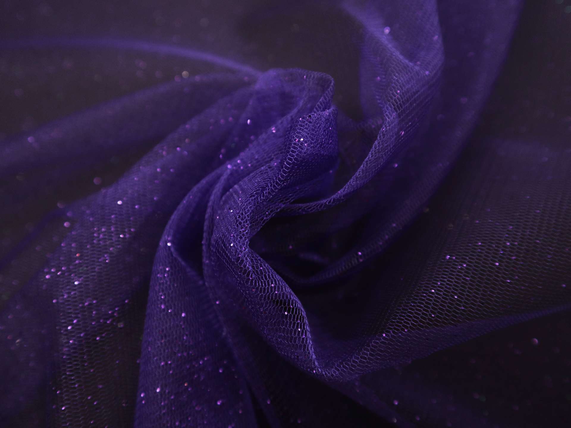 Metallic Tulle in Purple