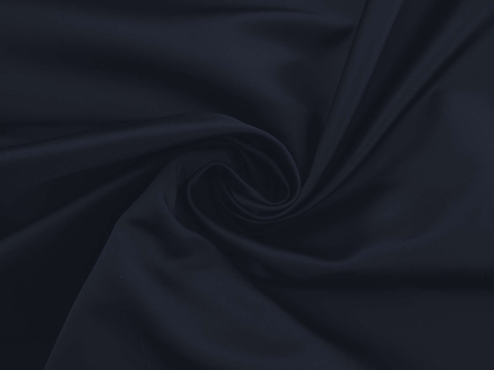 Italian Double Face Silk Satin in Midnight Navy