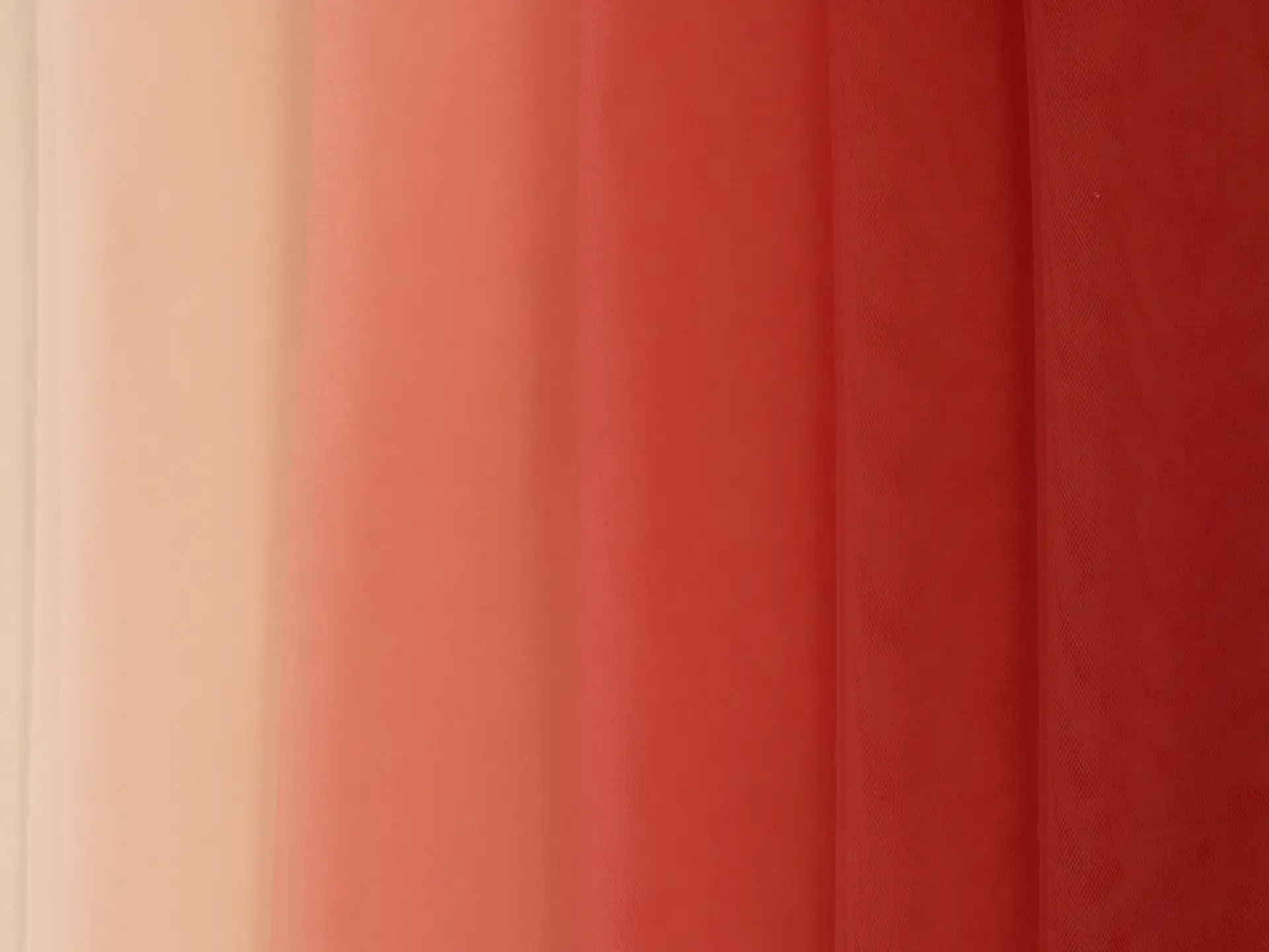 Ombré Nylon Tulle in Brick Red