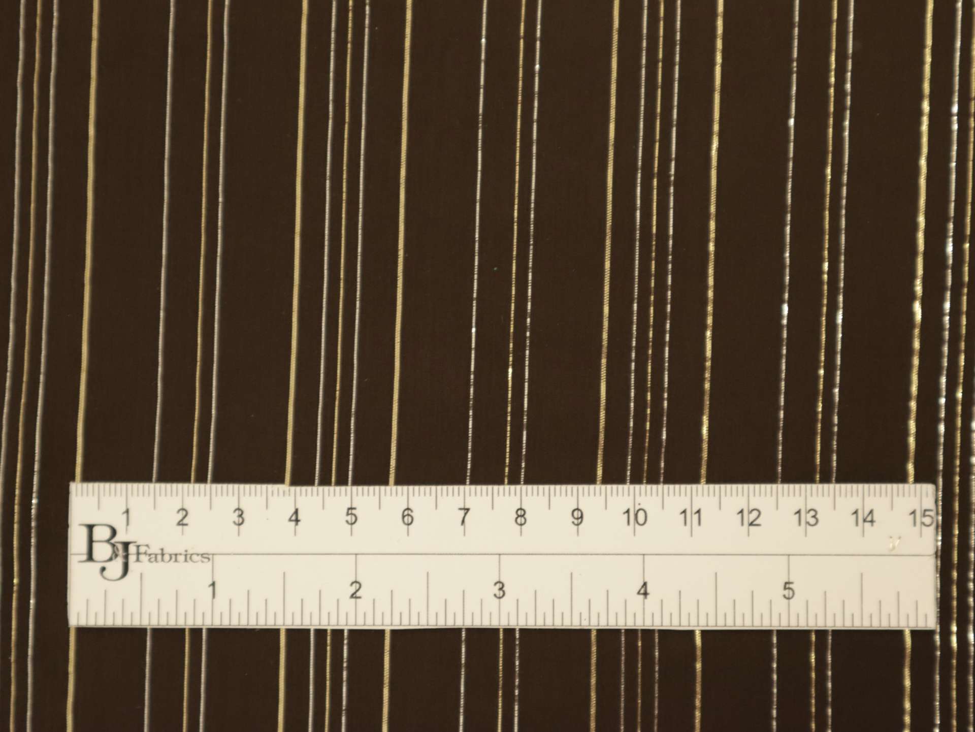 Silk Chiffon Lamé in Brown, Gold & Silver