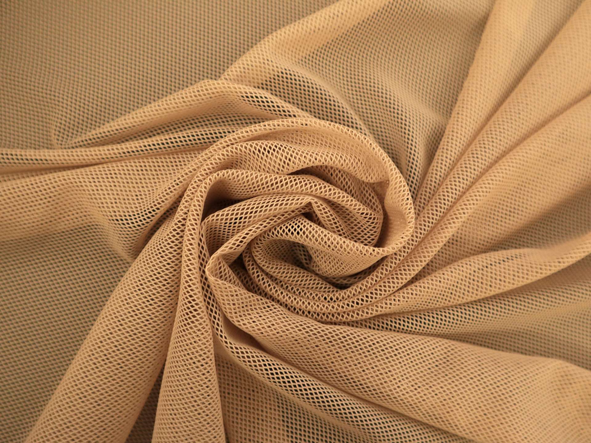 Nylon Stretch Mesh in Tan