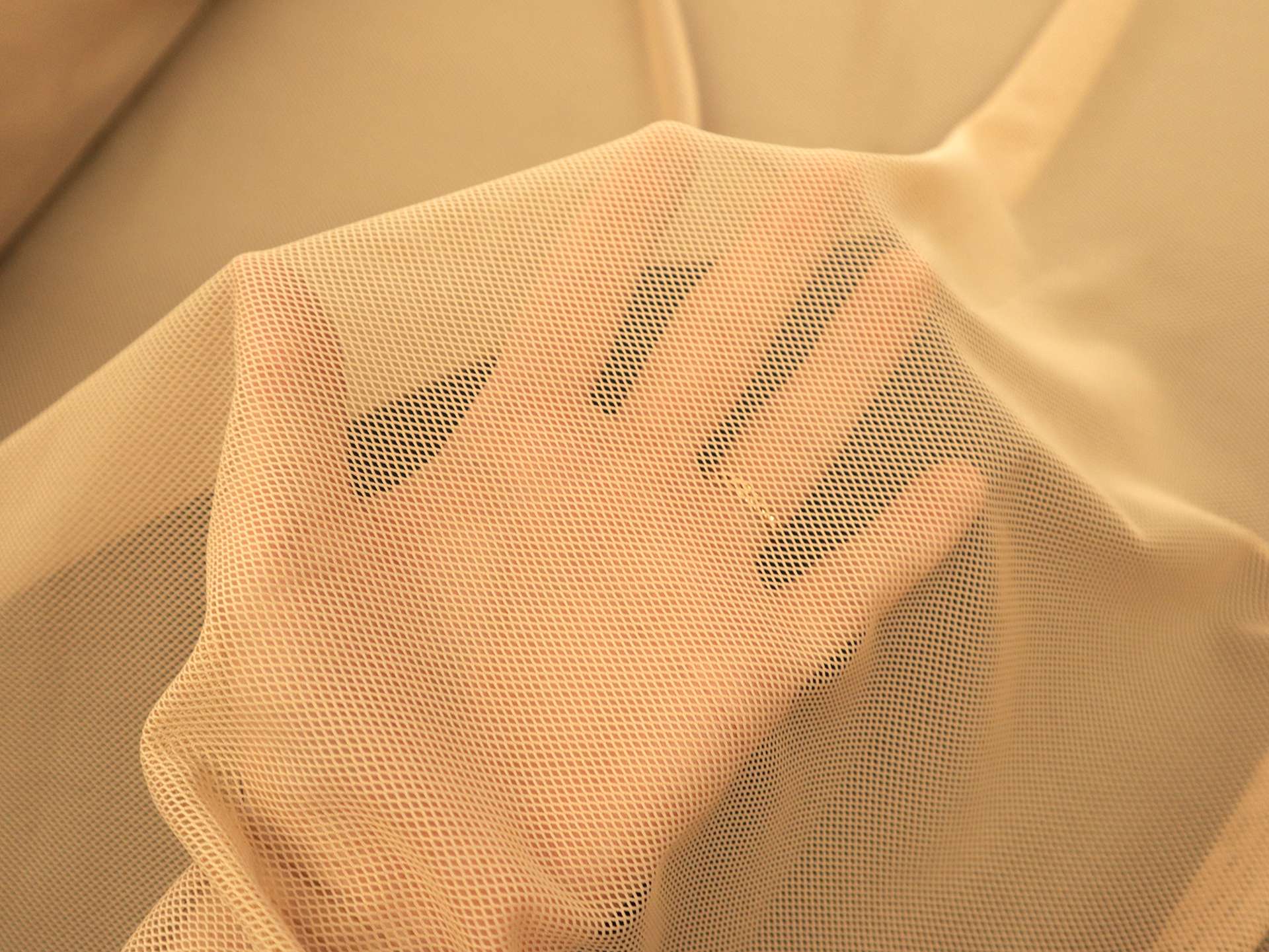 Nylon Stretch Mesh in Tan