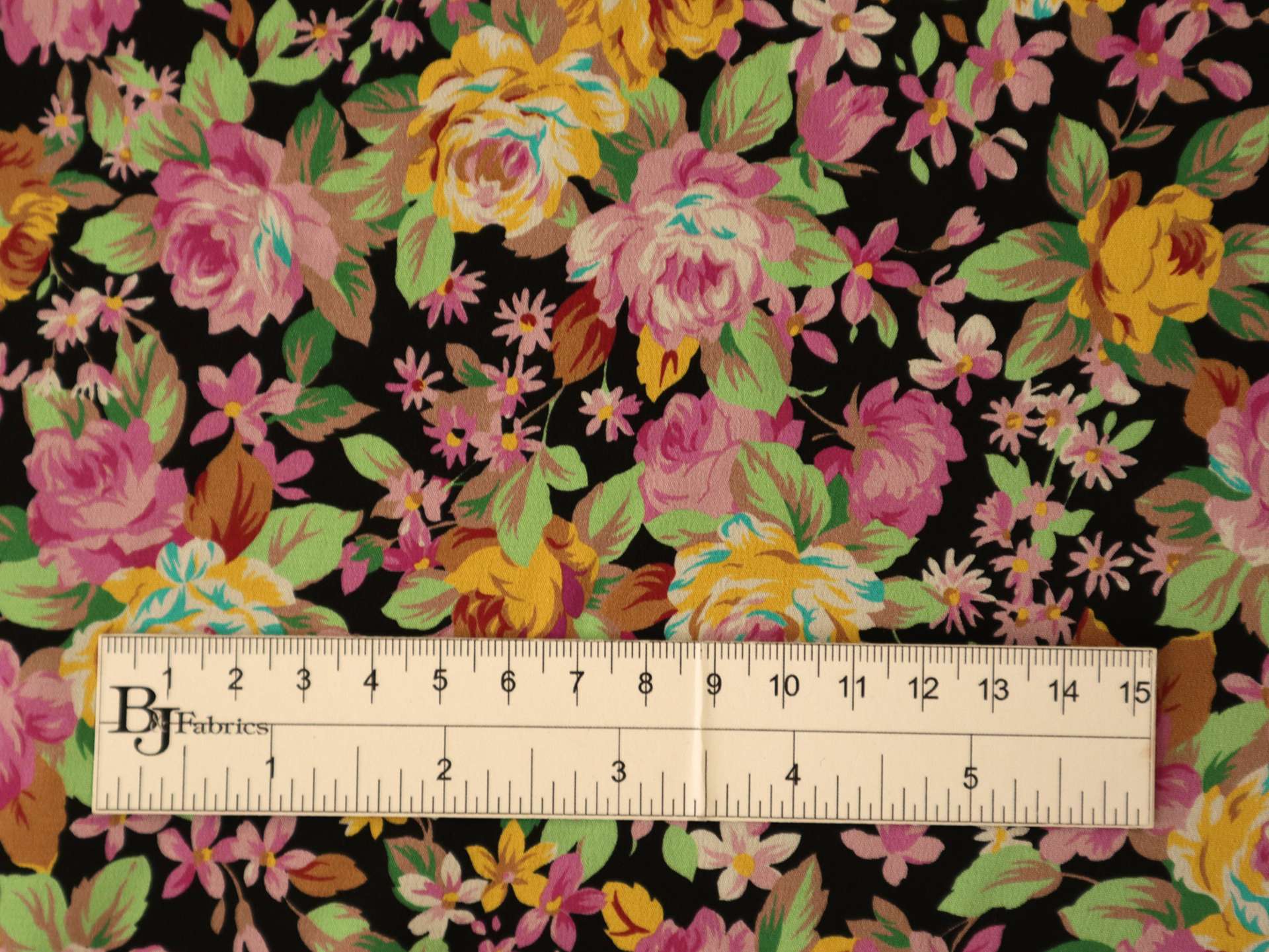 Silk Crepe de Chine in Multicolor Florals