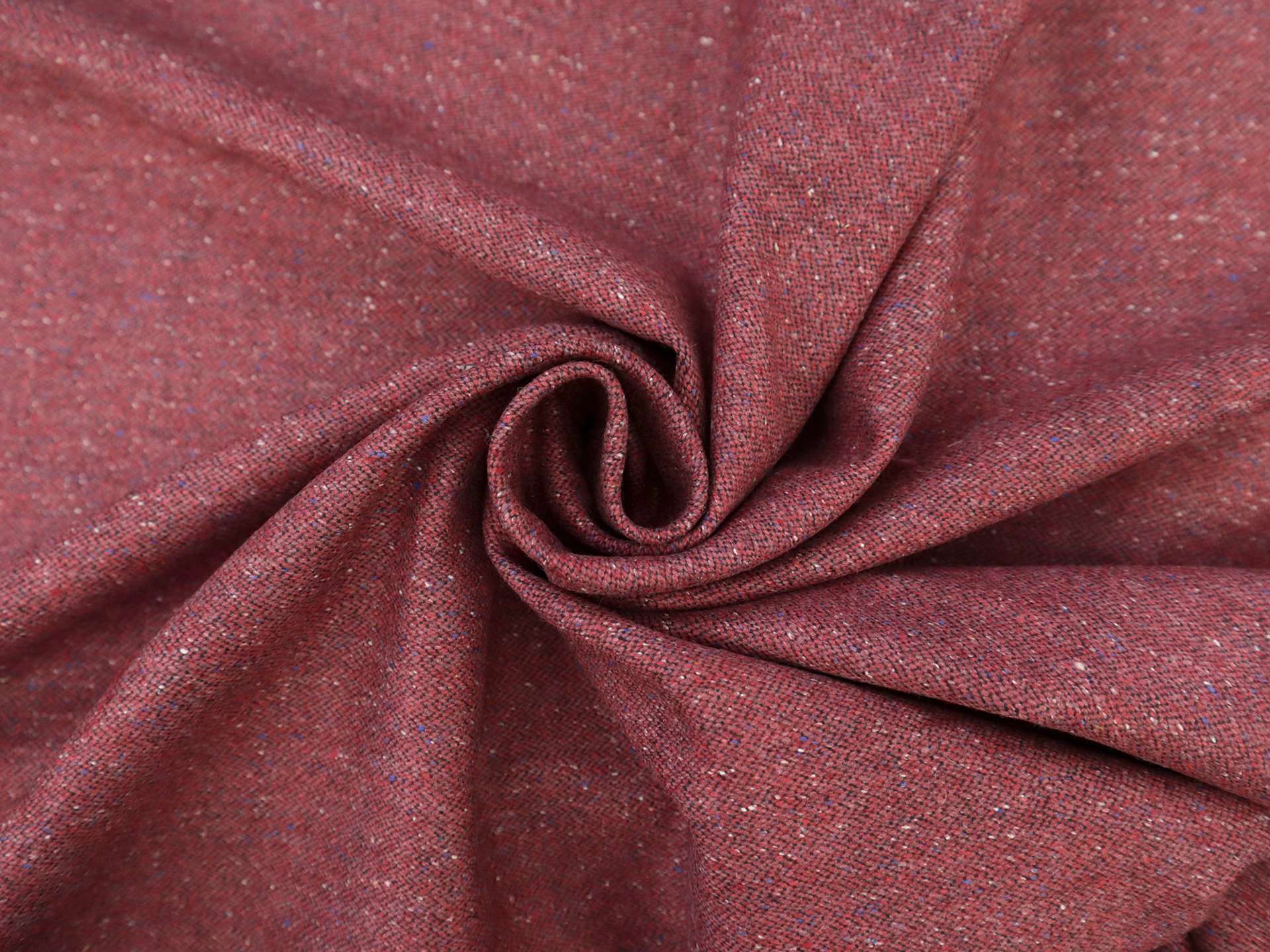 Italian Wool Blend Tweed in Ciclamino Red