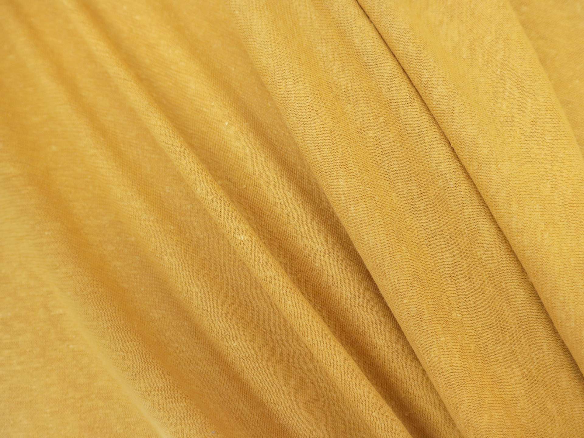 Organic Hemp & Cotton Jersey in Gold Nugget 